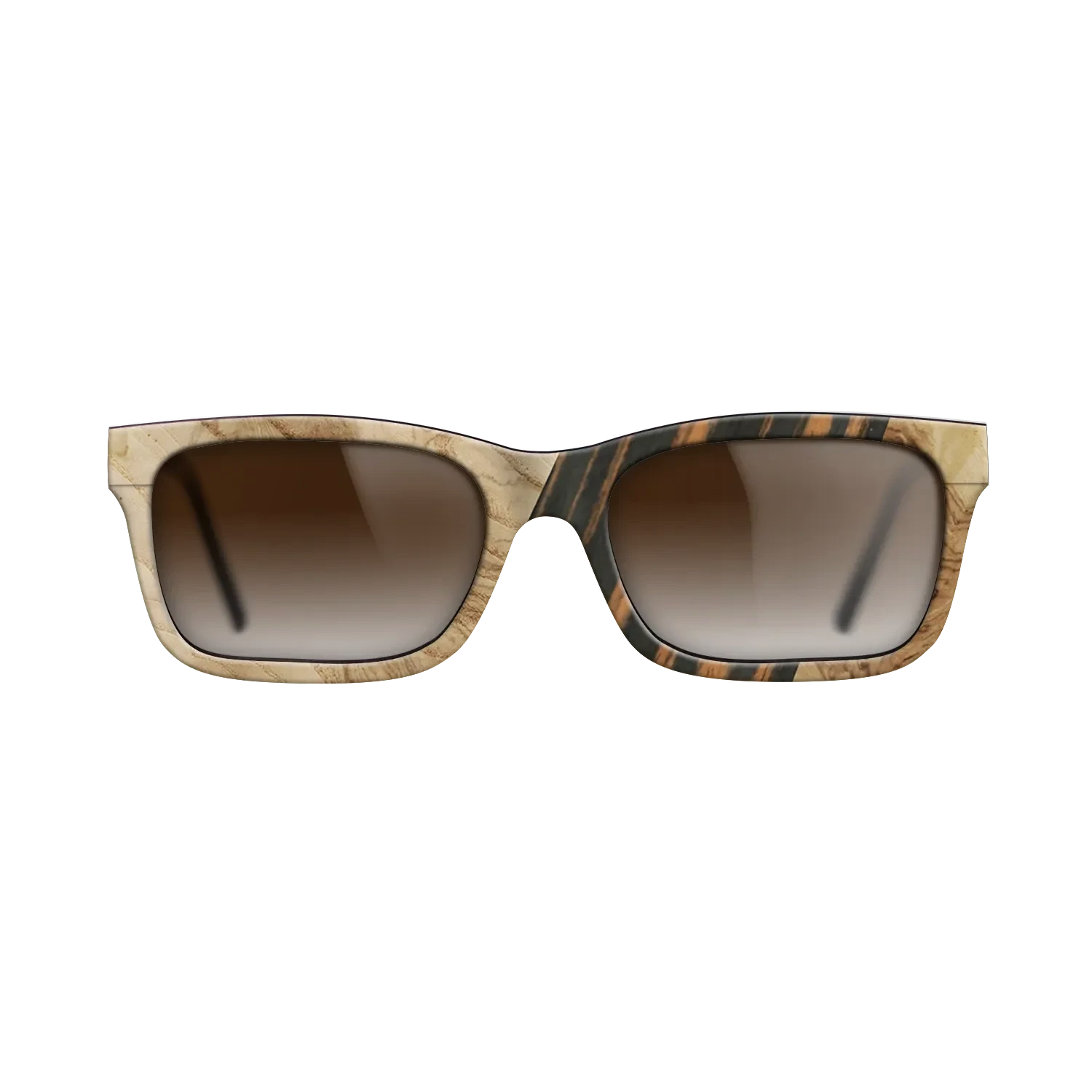 Walnut: Straight Grain,Fumed Oak,Olive Burl,Italian Ebony: Geometric - The Sage - Block - SIRIS wood optic