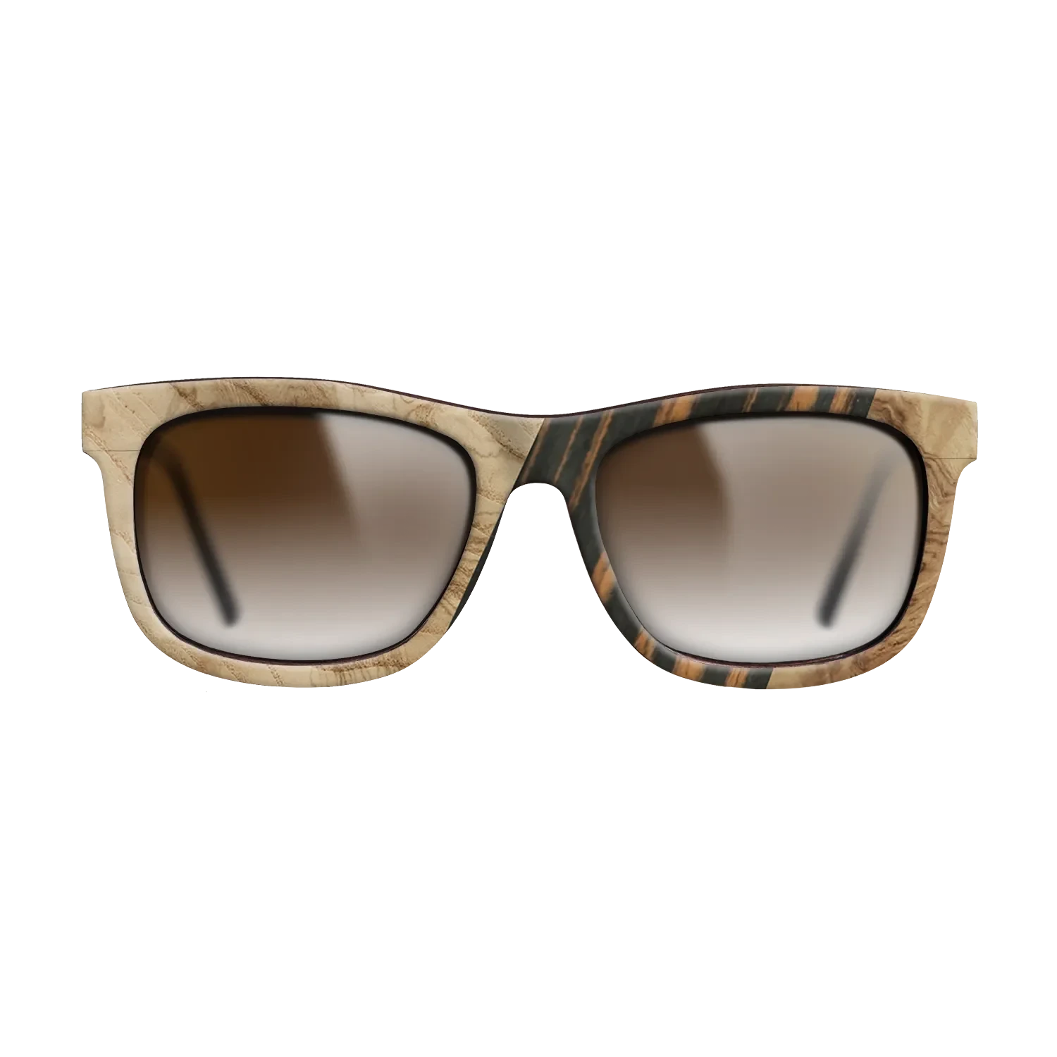 Walnut: Straight Grain,Fumed Oak,Olive Burl,Italian Ebony: Geometric - The Hero - Square - SIRIS wood optic