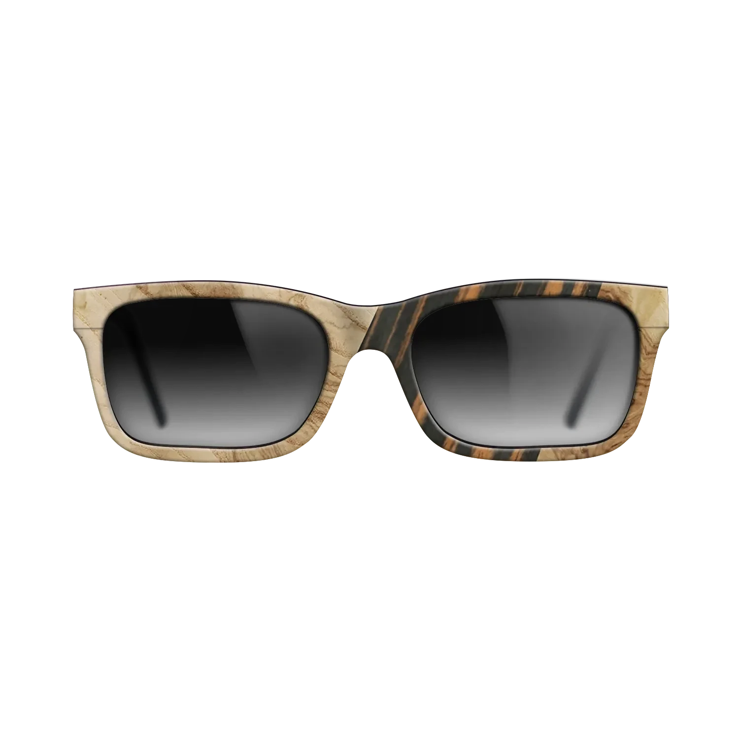Walnut: Straight Grain,Fumed Oak,Olive Burl,Italian Ebony: Geometric - The Sage - Block - SIRIS wood optic