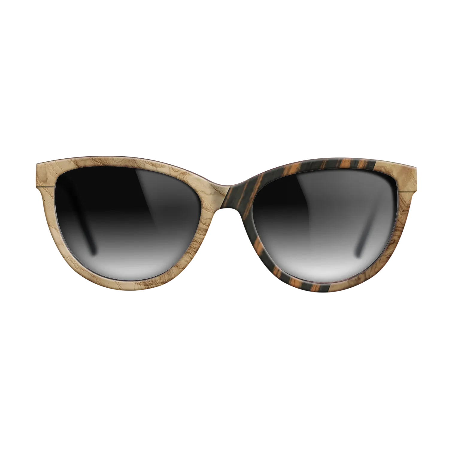 Walnut: Straight Grain,Fumed Oak,Olive Burl,Italian Ebony: Geometric - The Maiden - Cat - SIRIS wood optic
