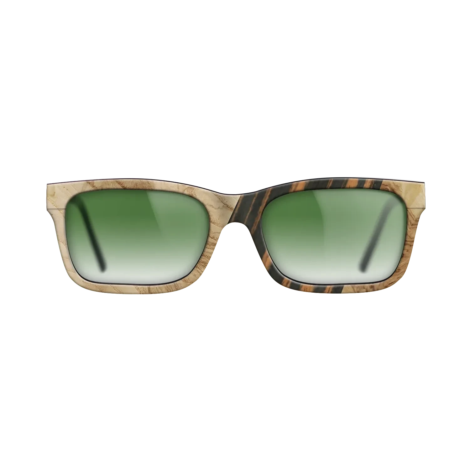 Walnut: Straight Grain,Fumed Oak,Olive Burl,Italian Ebony: Geometric - The Sage - Block - SIRIS wood optic