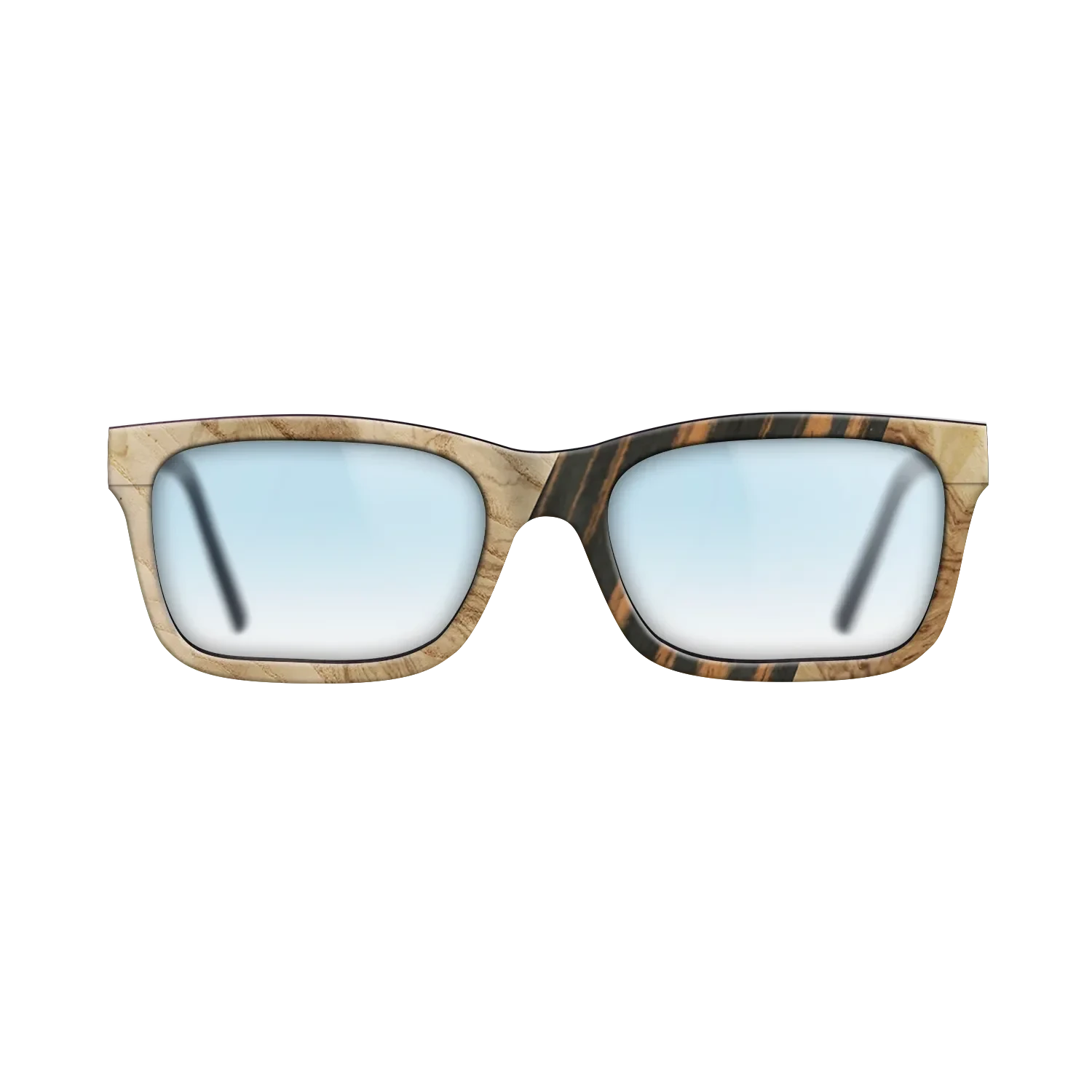 Walnut: Straight Grain,Fumed Oak,Olive Burl,Italian Ebony: Geometric - The Sage - Block - SIRIS wood optic