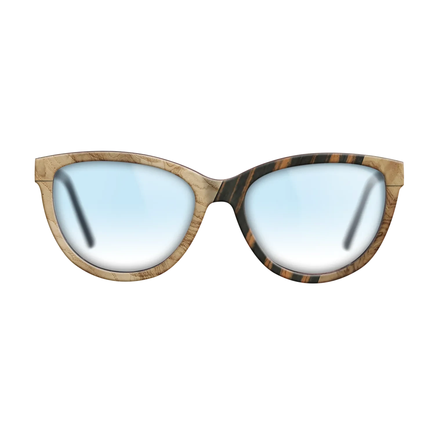 Walnut: Straight Grain,Fumed Oak,Olive Burl,Italian Ebony: Geometric - The Maiden - Cat - SIRIS wood optic