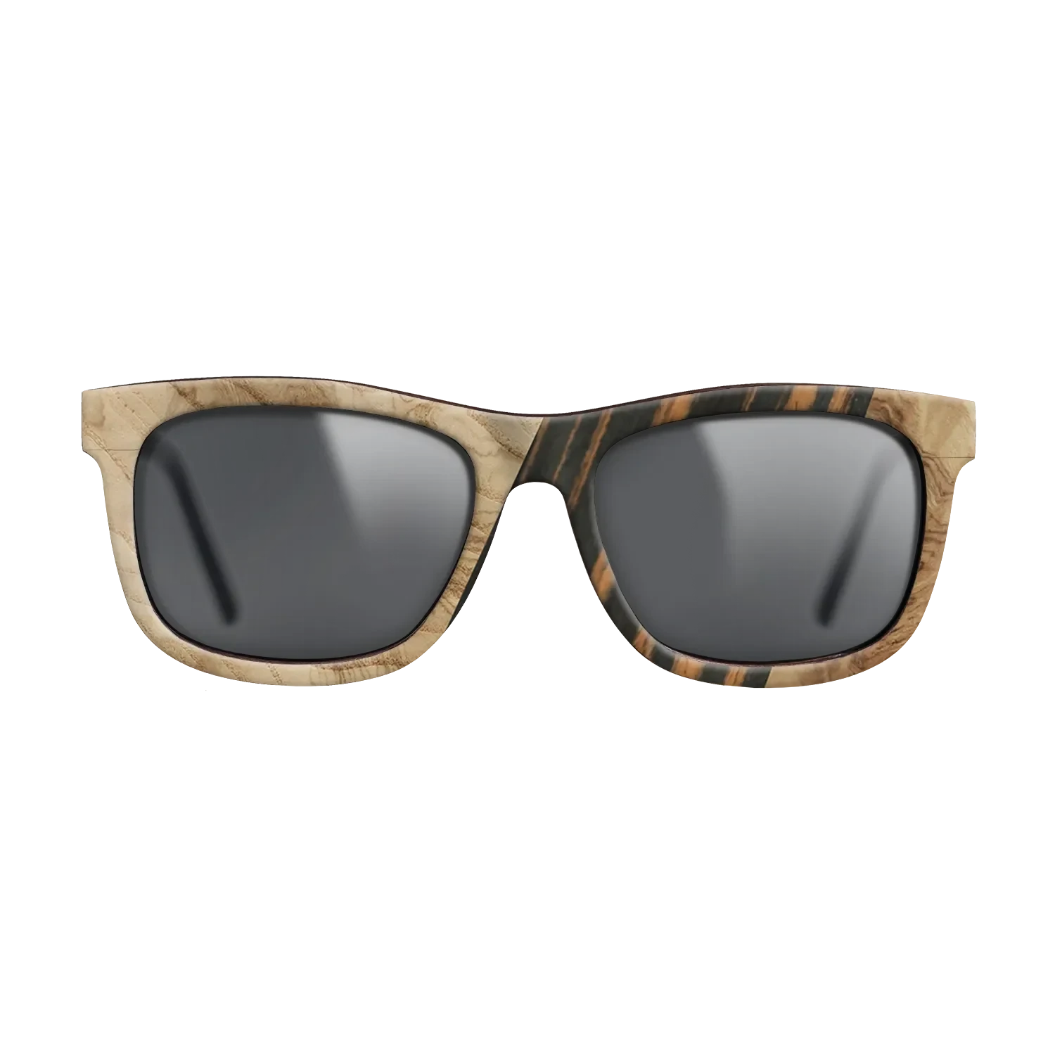 Walnut: Straight Grain,Fumed Oak,Olive Burl,Italian Ebony: Geometric - The Hero - Square - SIRIS wood optic