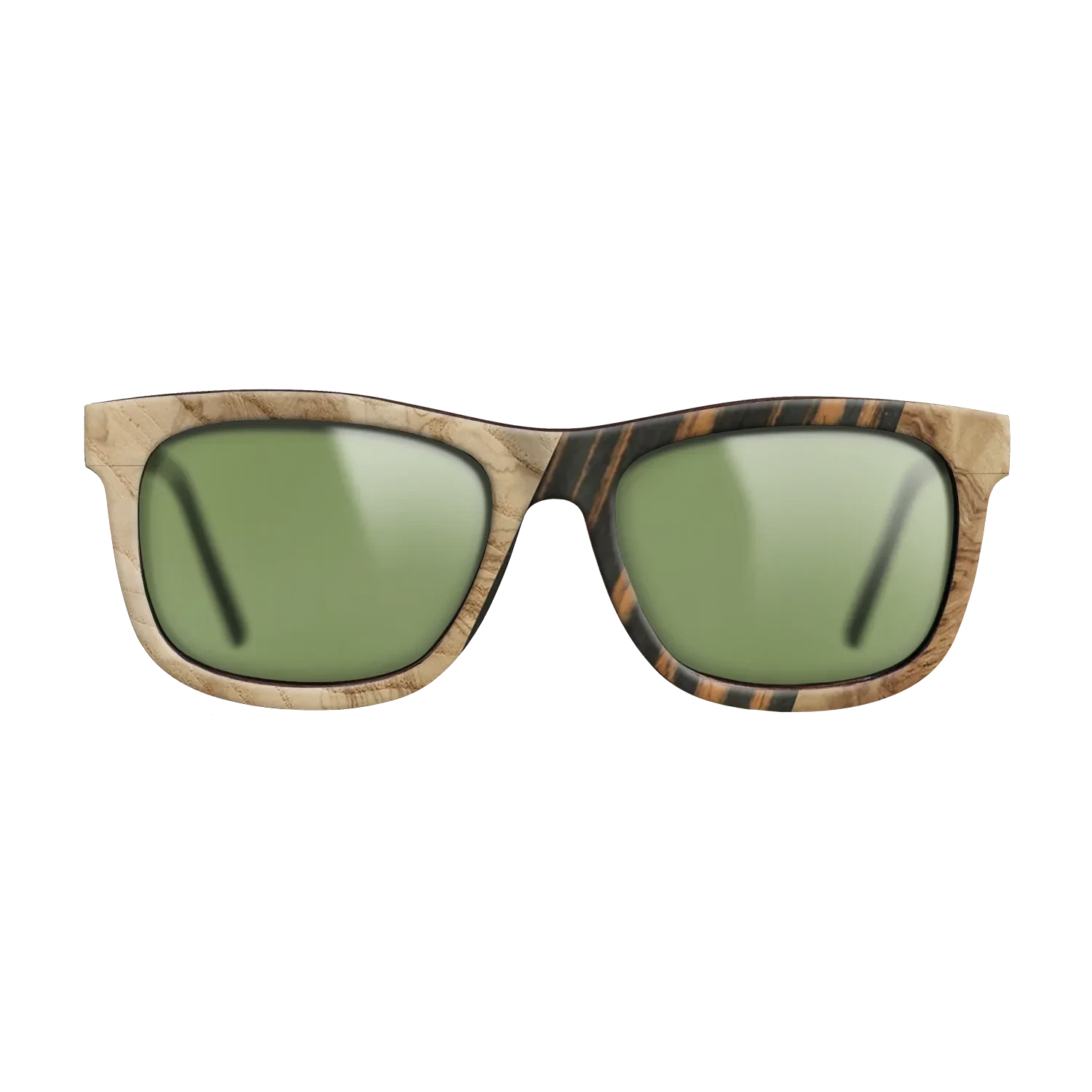 Walnut: Straight Grain,Fumed Oak,Olive Burl,Italian Ebony: Geometric - The Hero - Square - SIRIS wood optic