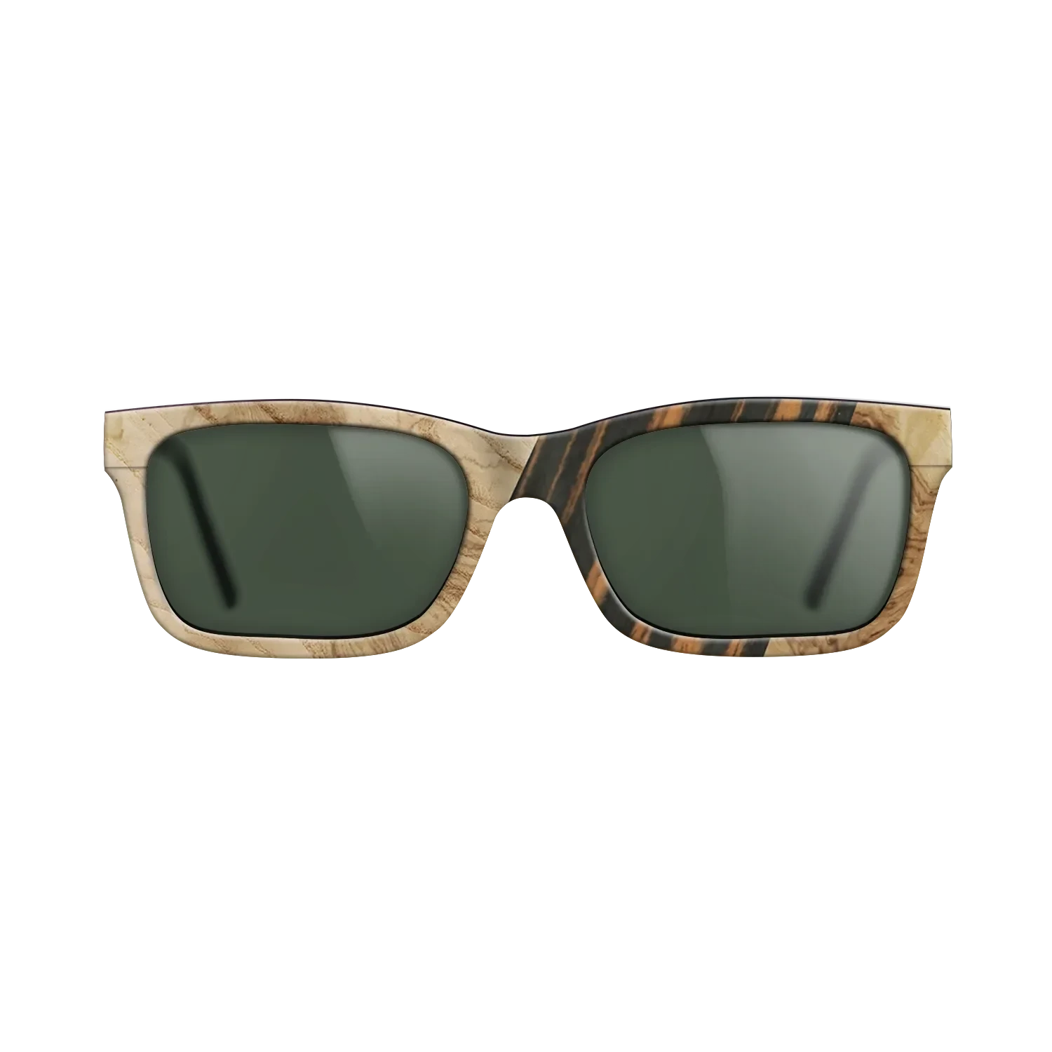 Walnut: Straight Grain,Fumed Oak,Olive Burl,Italian Ebony: Geometric - The Sage - Block - SIRIS wood optic