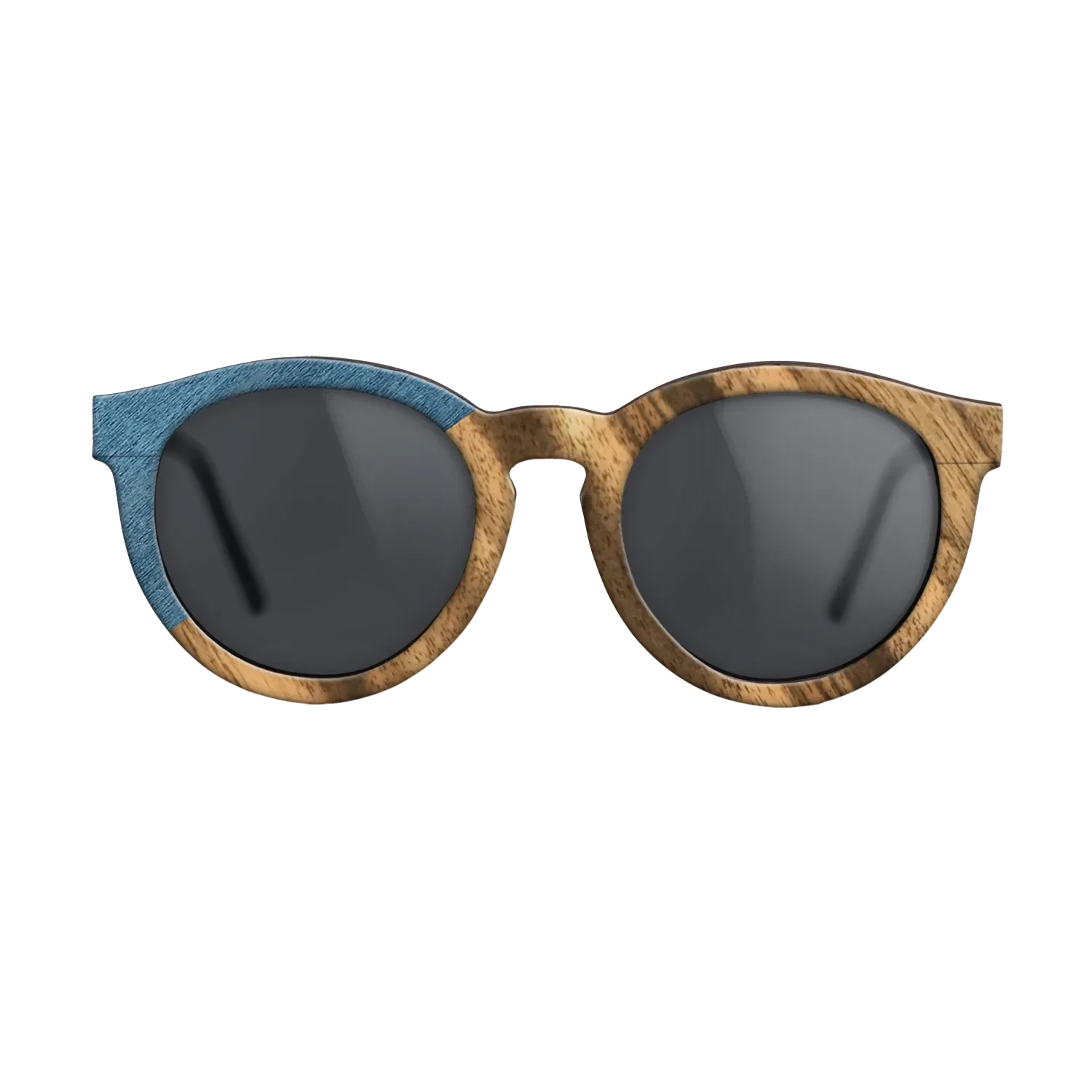 Louro Preto,Poplar Dyed: Blue Denim,Fumed Oak: Bauhaus - The Rebel - Round - SIRIS wood optic