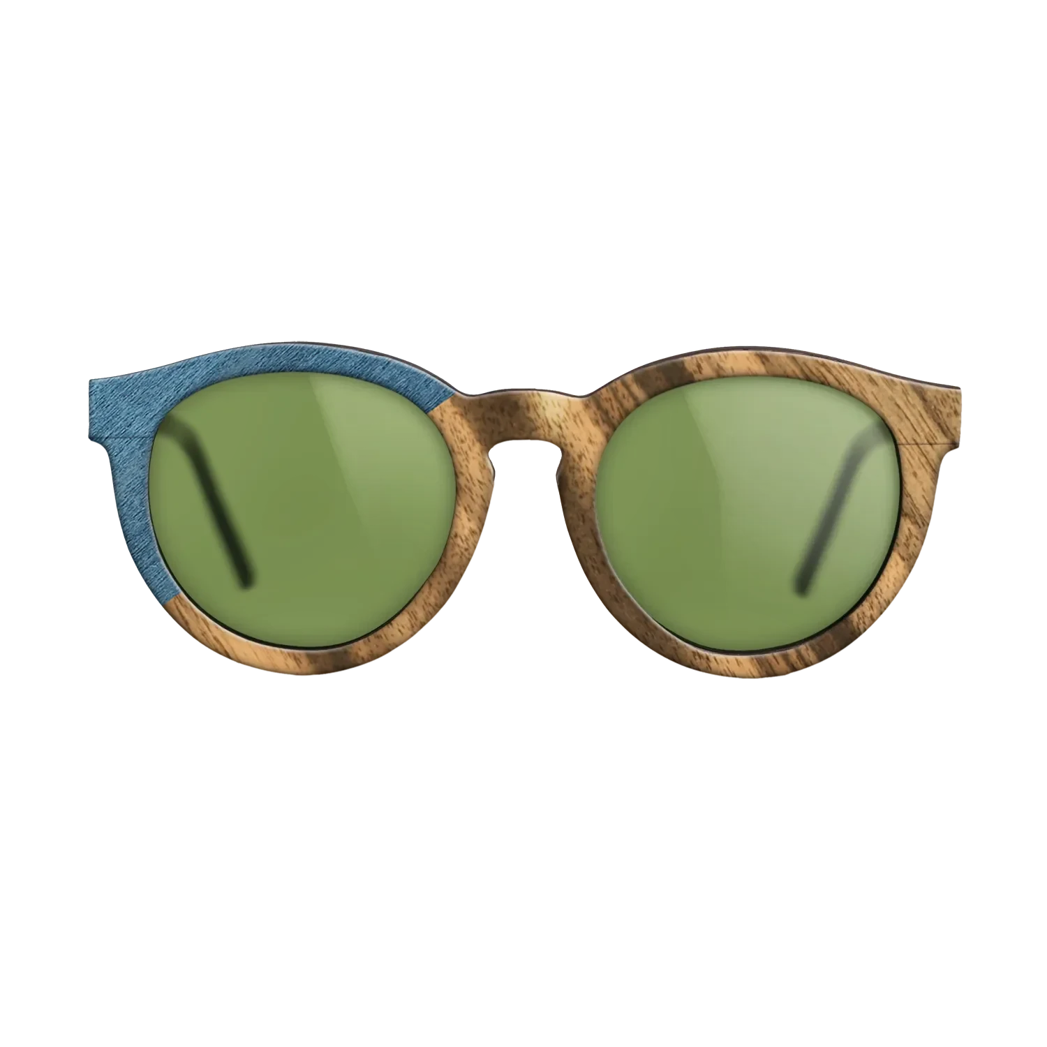 Louro Preto,Poplar Dyed: Blue Denim,Fumed Oak: Bauhaus - The Rebel - Round - SIRIS wood optic