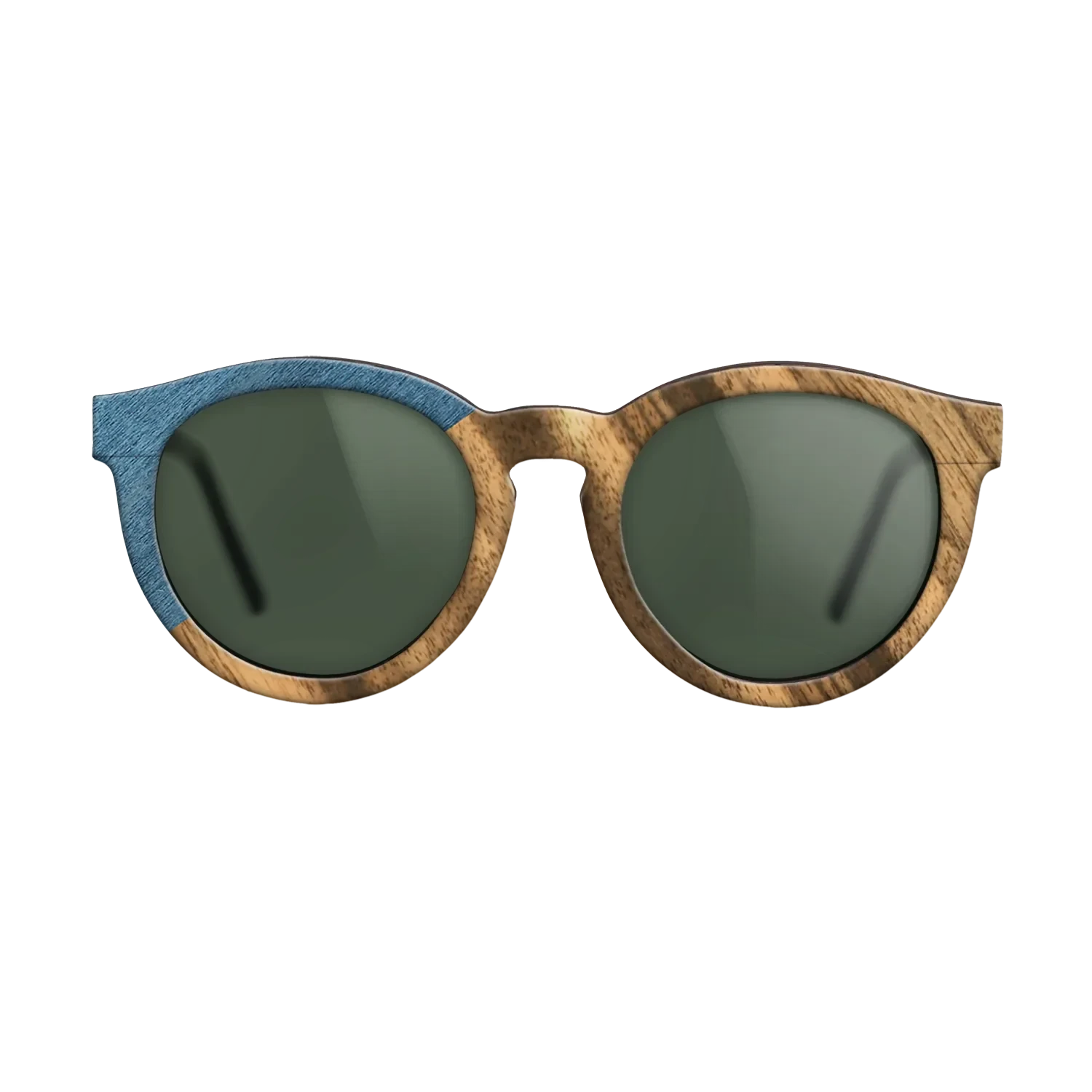 Louro Preto,Poplar Dyed: Blue Denim,Fumed Oak: Bauhaus - The Rebel - Round - SIRIS wood optic