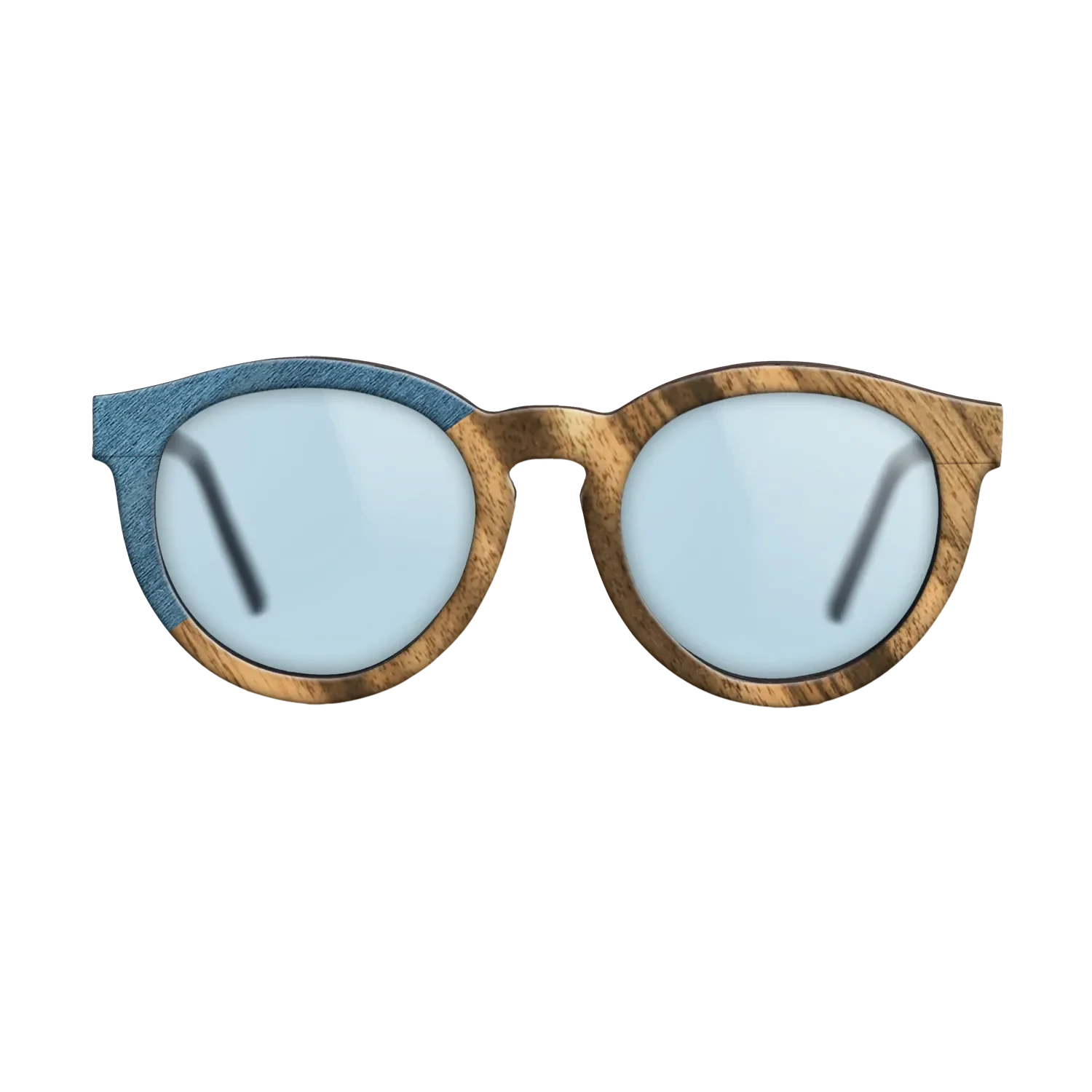Louro Preto,Poplar Dyed: Blue Denim,Fumed Oak: Bauhaus - The Rebel - Round - SIRIS wood optic