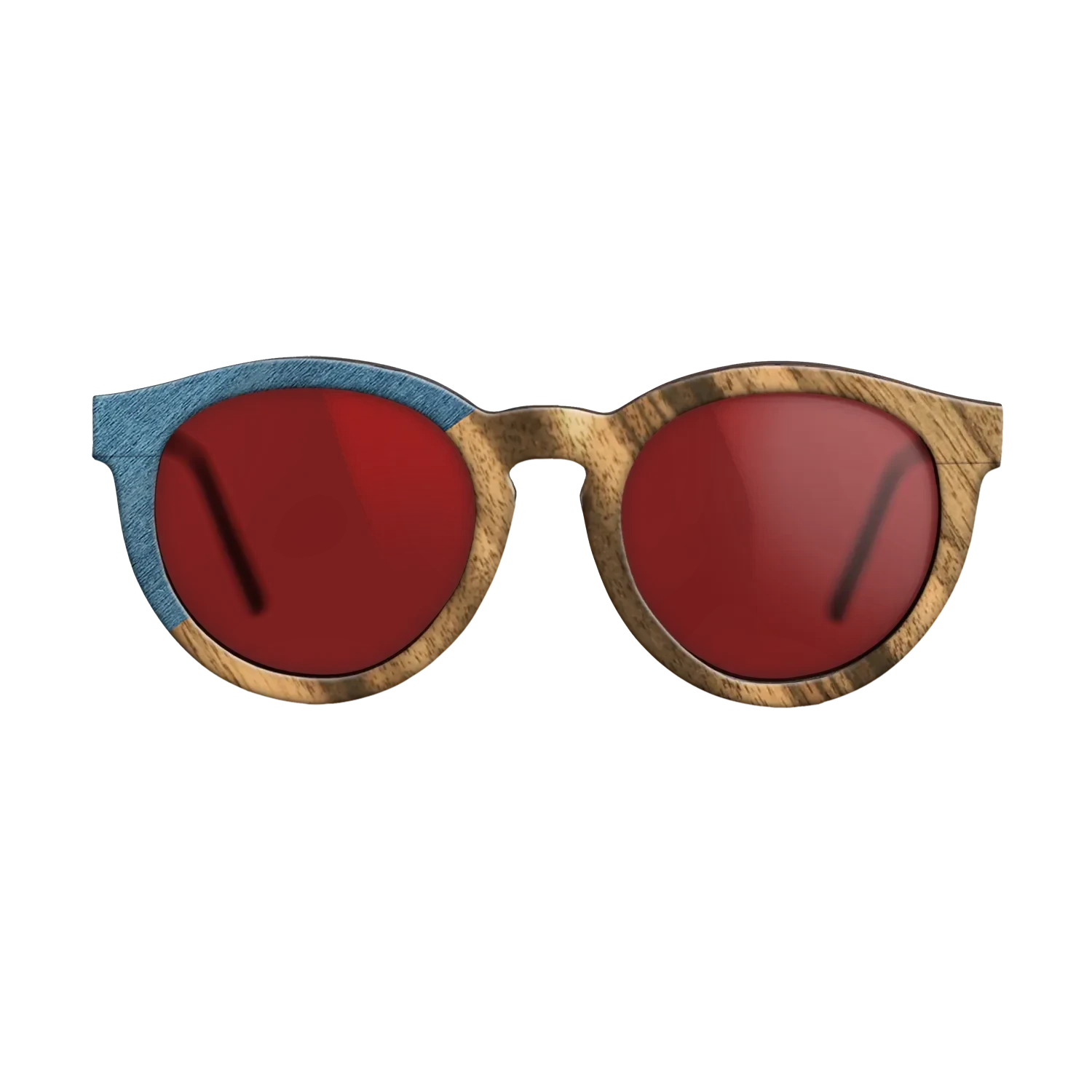 Louro Preto,Poplar Dyed: Blue Denim,Fumed Oak: Bauhaus - The Rebel - Round - SIRIS wood optic