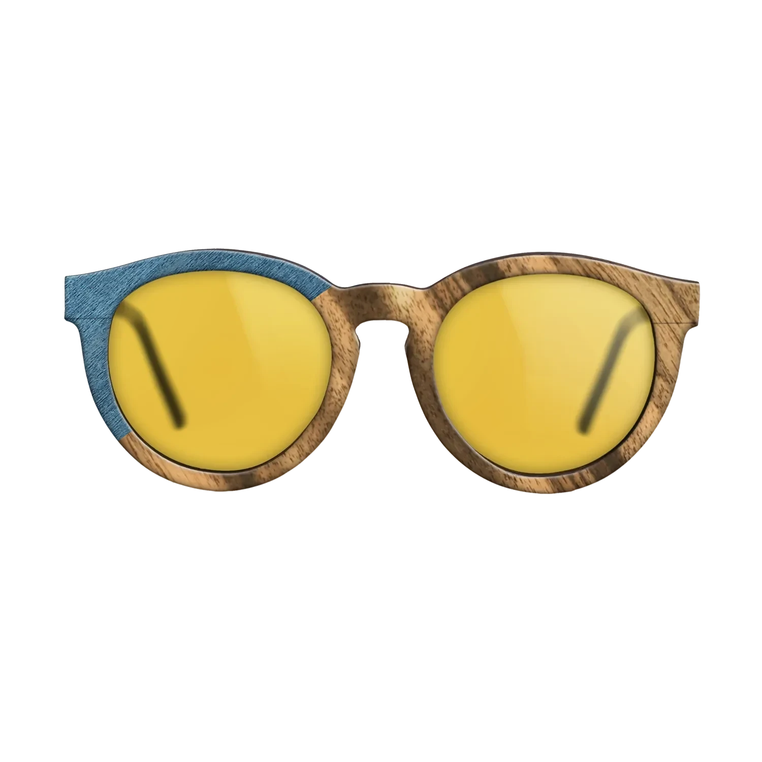 Louro Preto,Poplar Dyed: Blue Denim,Fumed Oak: Bauhaus - The Rebel - Round - SIRIS wood optic
