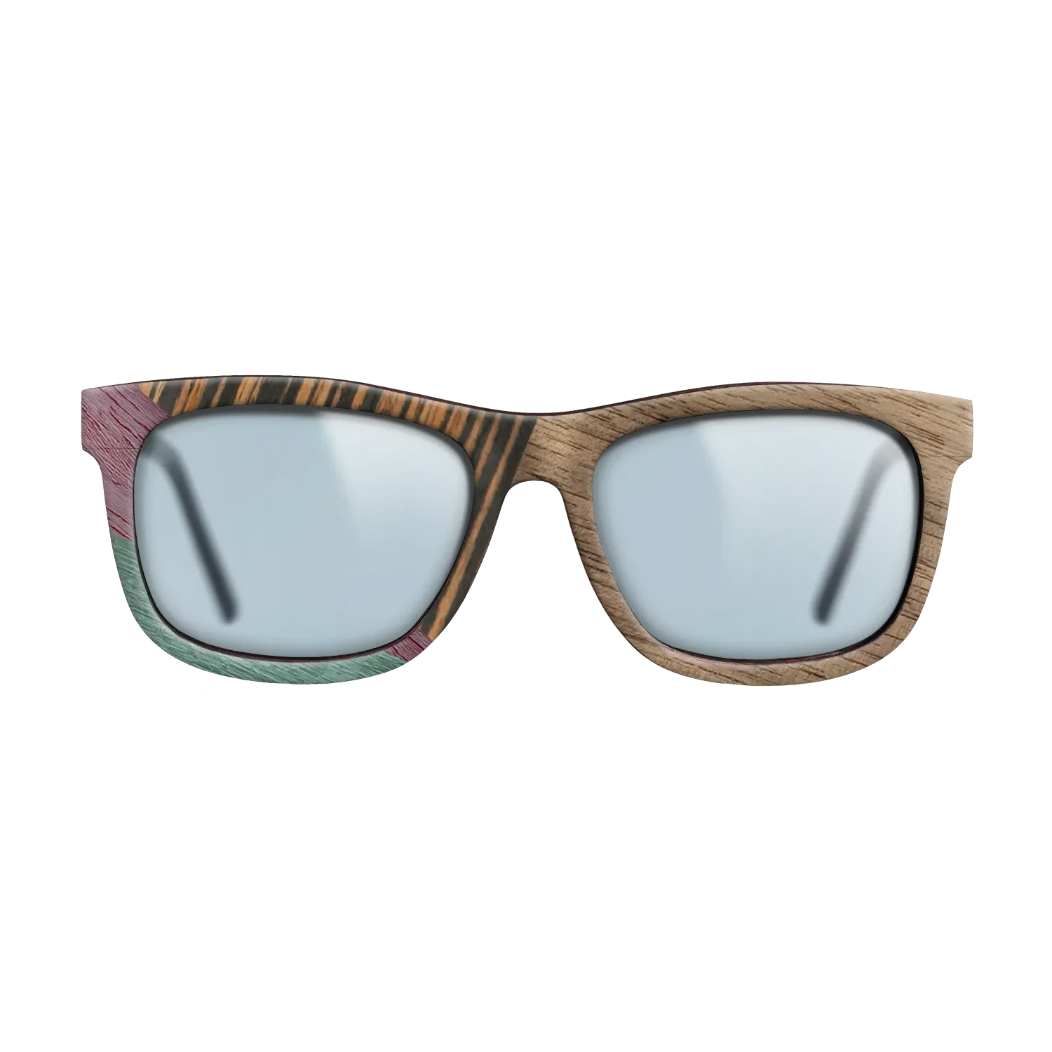 Walnut: Straight Grain,Italian Ebony,Poplar Dyed: Purple,Poplar Dyed: Turquoise,Fumed Oak: Geometric - The Hero - Square - SIRIS wood optic