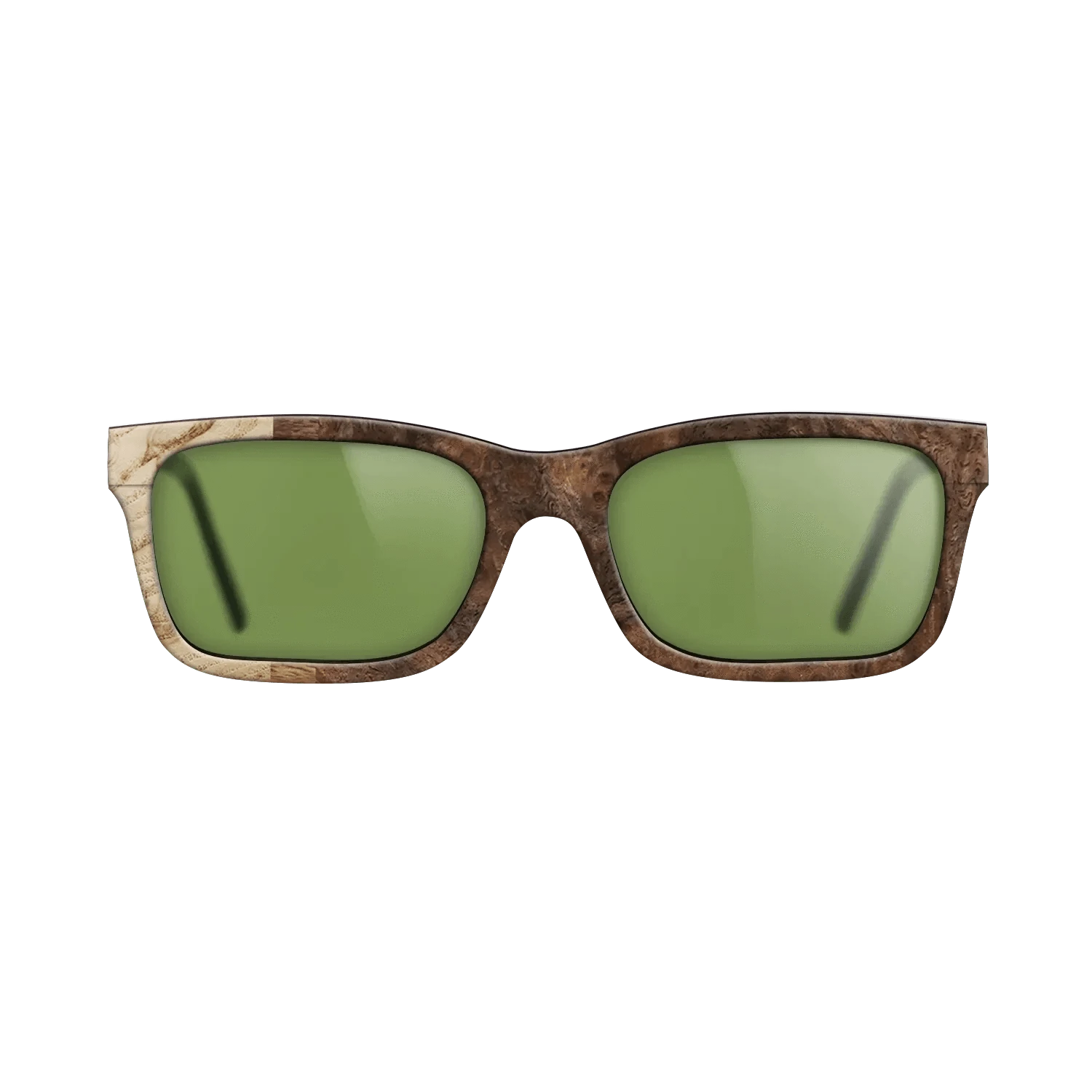 Walnut Burl,Olive Burl,Ziricote Light Quartered: Patch - The Sage - Rectangle - 774 - SIRIS wood optic