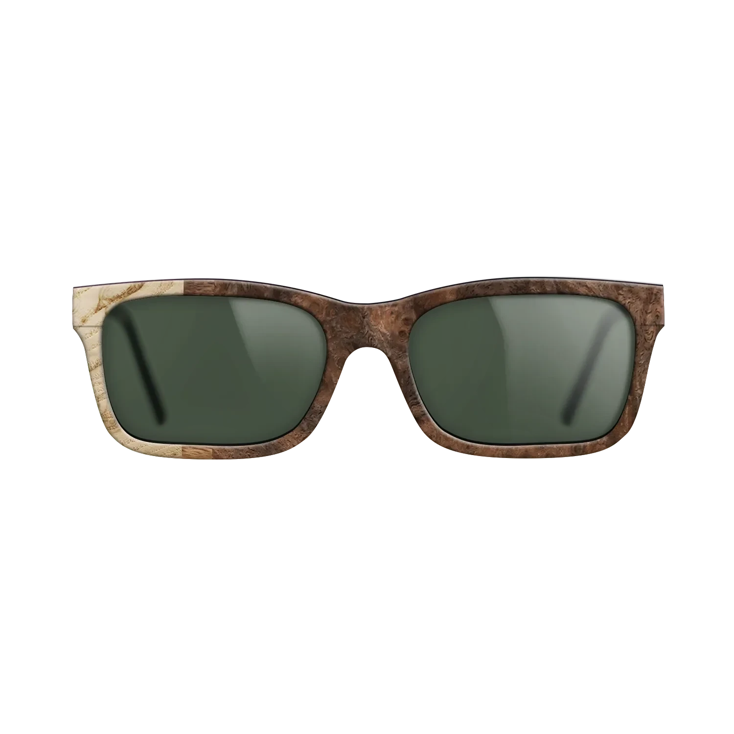 Walnut Burl,Olive Burl,Ziricote Light Quartered: Patch - The Sage - Rectangle - 774 - SIRIS wood optic