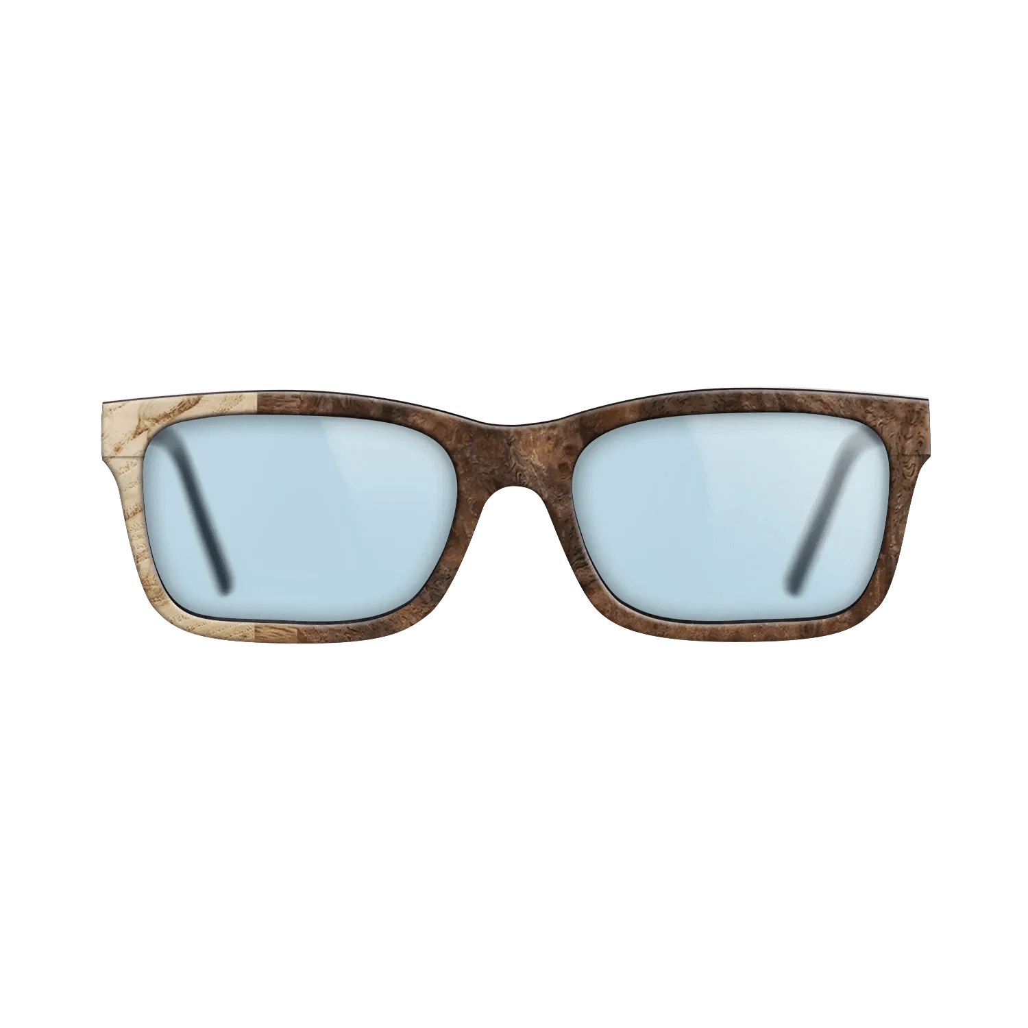 Walnut Burl,Olive Burl,Ziricote Light Quartered: Patch - The Sage - Rectangle - 774 - SIRIS wood optic