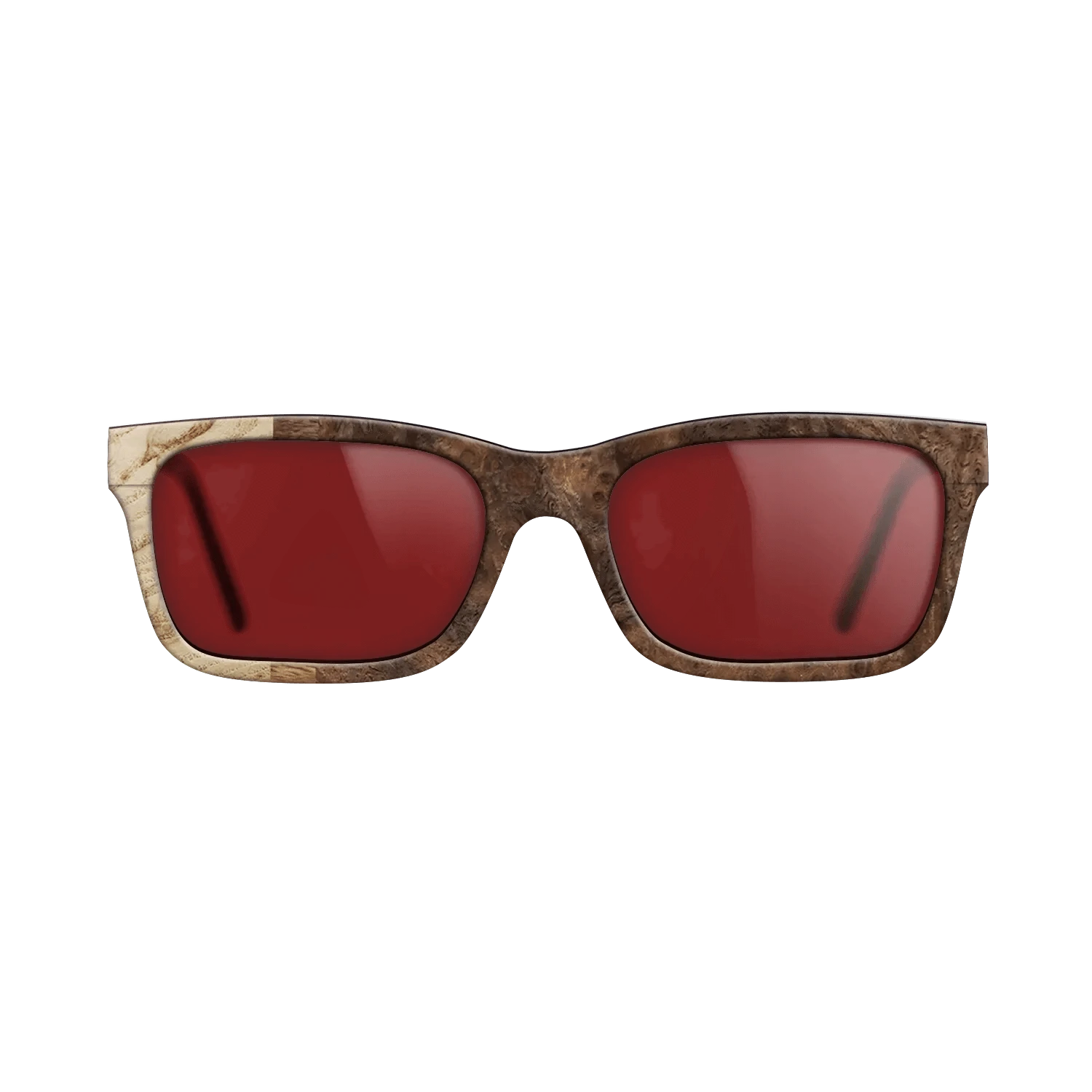 Walnut Burl,Olive Burl,Ziricote Light Quartered: Patch - The Sage - Rectangle - 774 - SIRIS wood optic