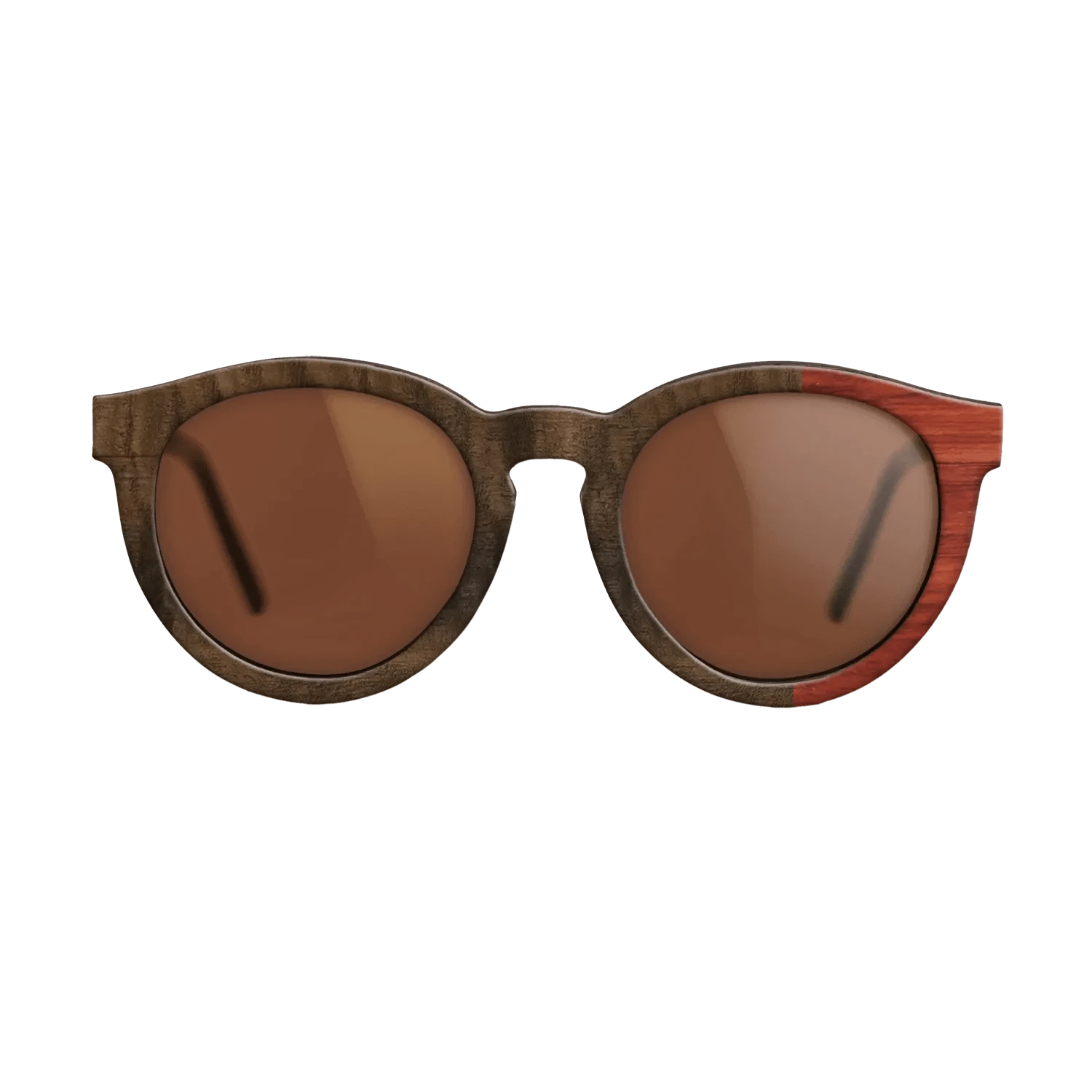 Olive Burl,Fumed Eucalyptus,Poplar Dyed: Red,Koa: Patch - The Rebel - Round - 1507 - SIRIS wood optic