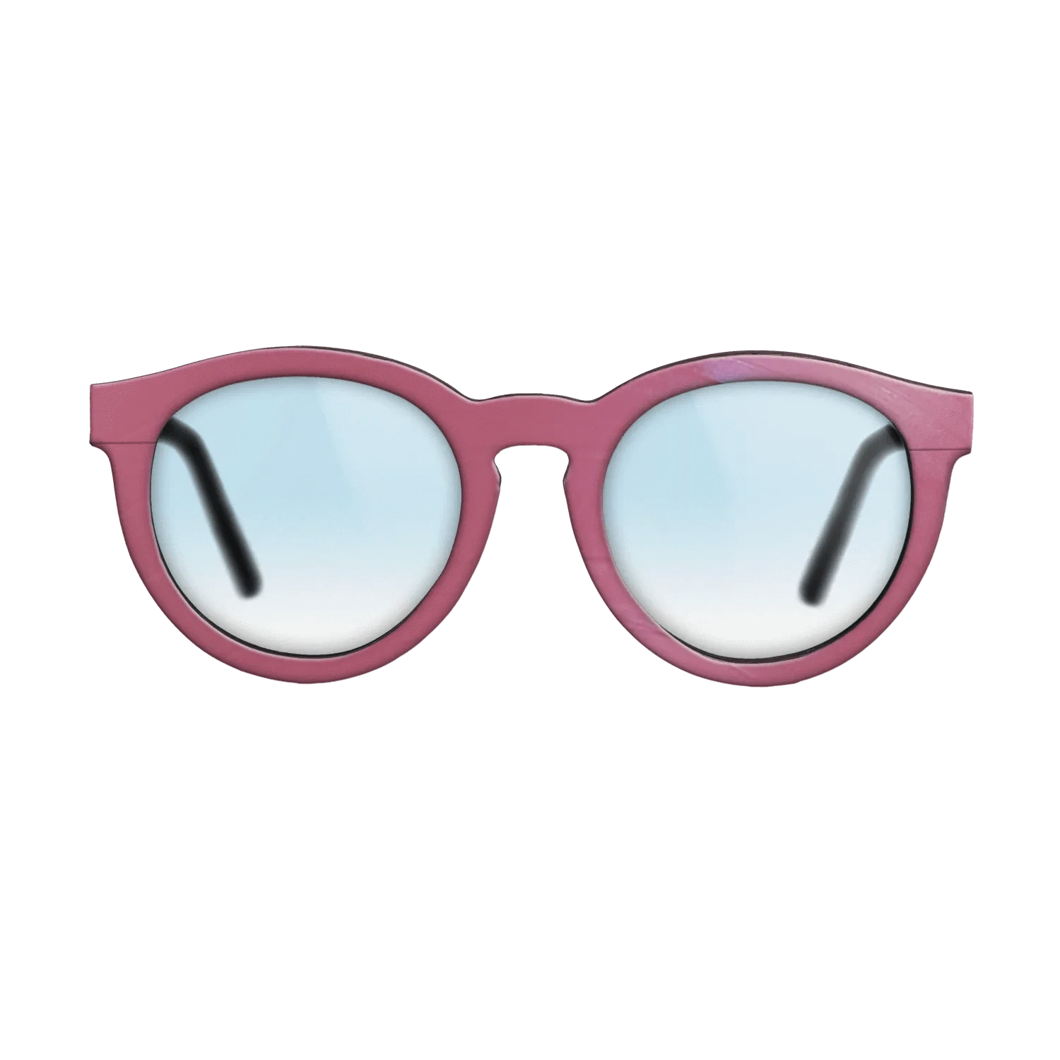 Pink Vinyl Front Walnut - The Rebel - Round - 2197 - SIRIS wood optic