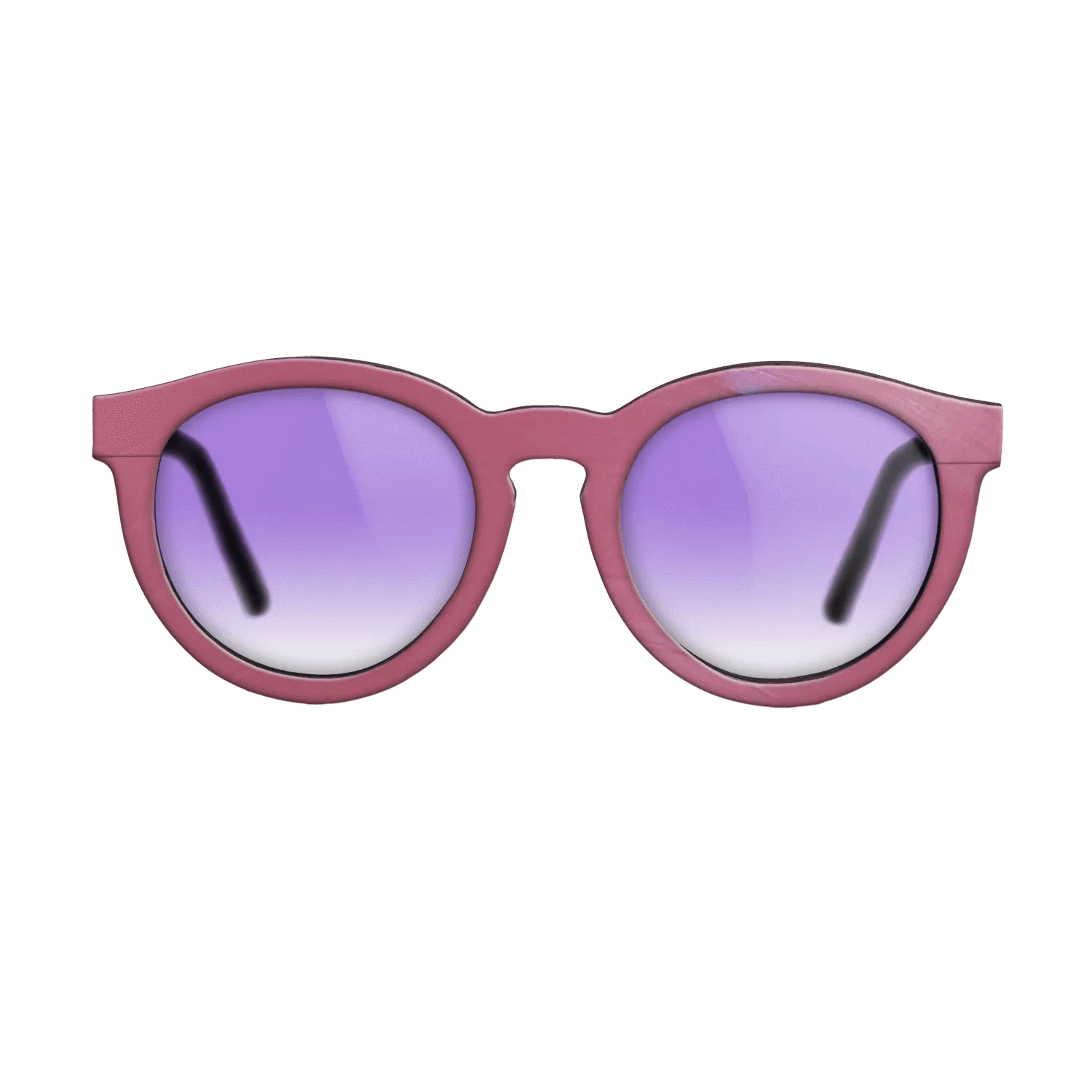 Pink Vinyl Front Walnut - The Rebel - Round - 2197 - SIRIS wood optic