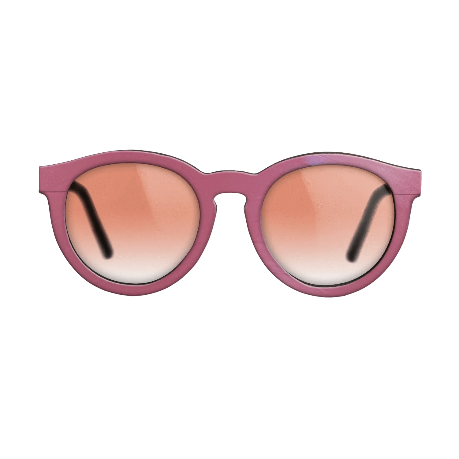 Pink Vinyl Front Walnut - The Rebel - Round - 2197 - SIRIS wood optic