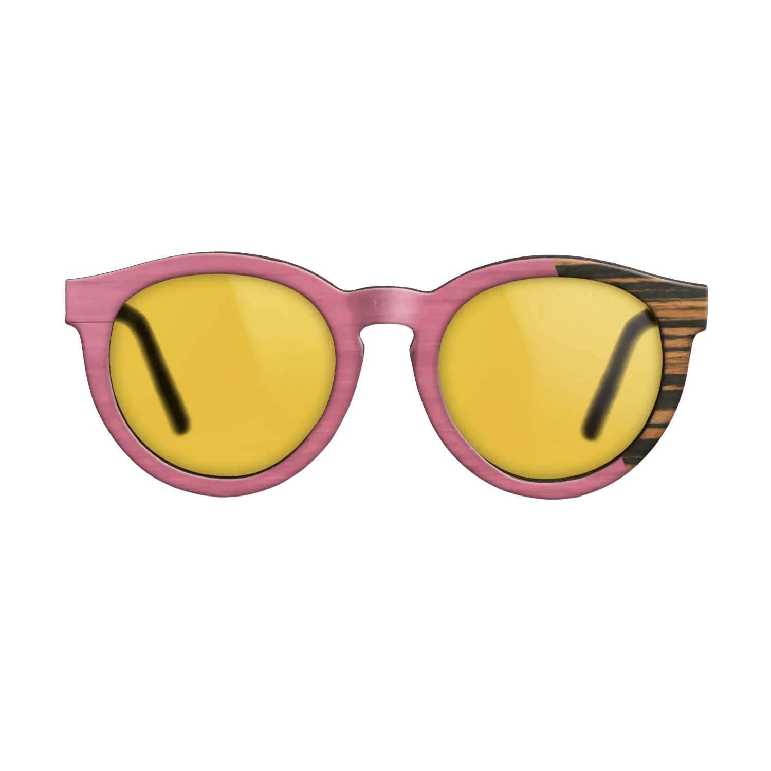 Pink Poplar Angle Italian Ebony - The Rebel - Round - 2138  - Chroma - SIRIS wood optic