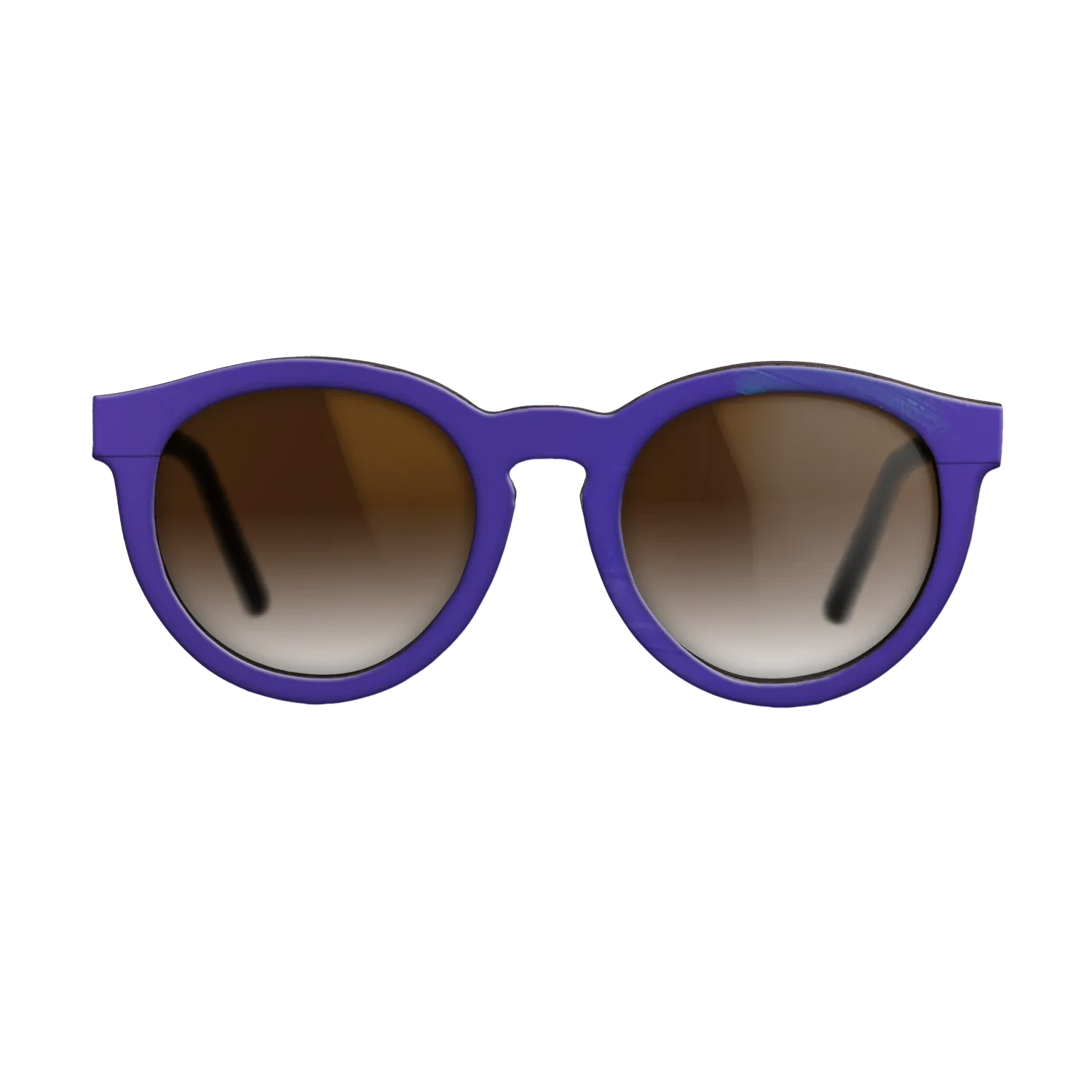 Purple Vinyl Front Walnut - The Rebel - Round - 2201 - SIRIS wood optic