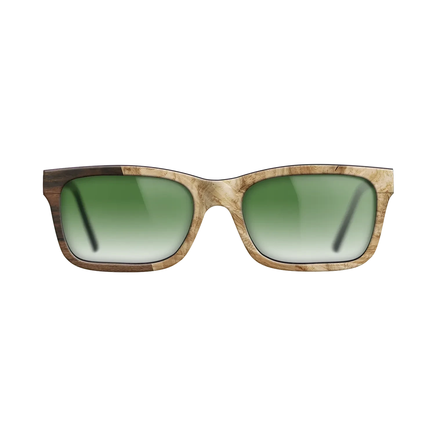 Santos Rosewood Dark,Ziricote Dark Quartered,Olive Burl,Walnut Claro Light: Angle Cut - The Sage - Rectangle - SIRIS wood optic