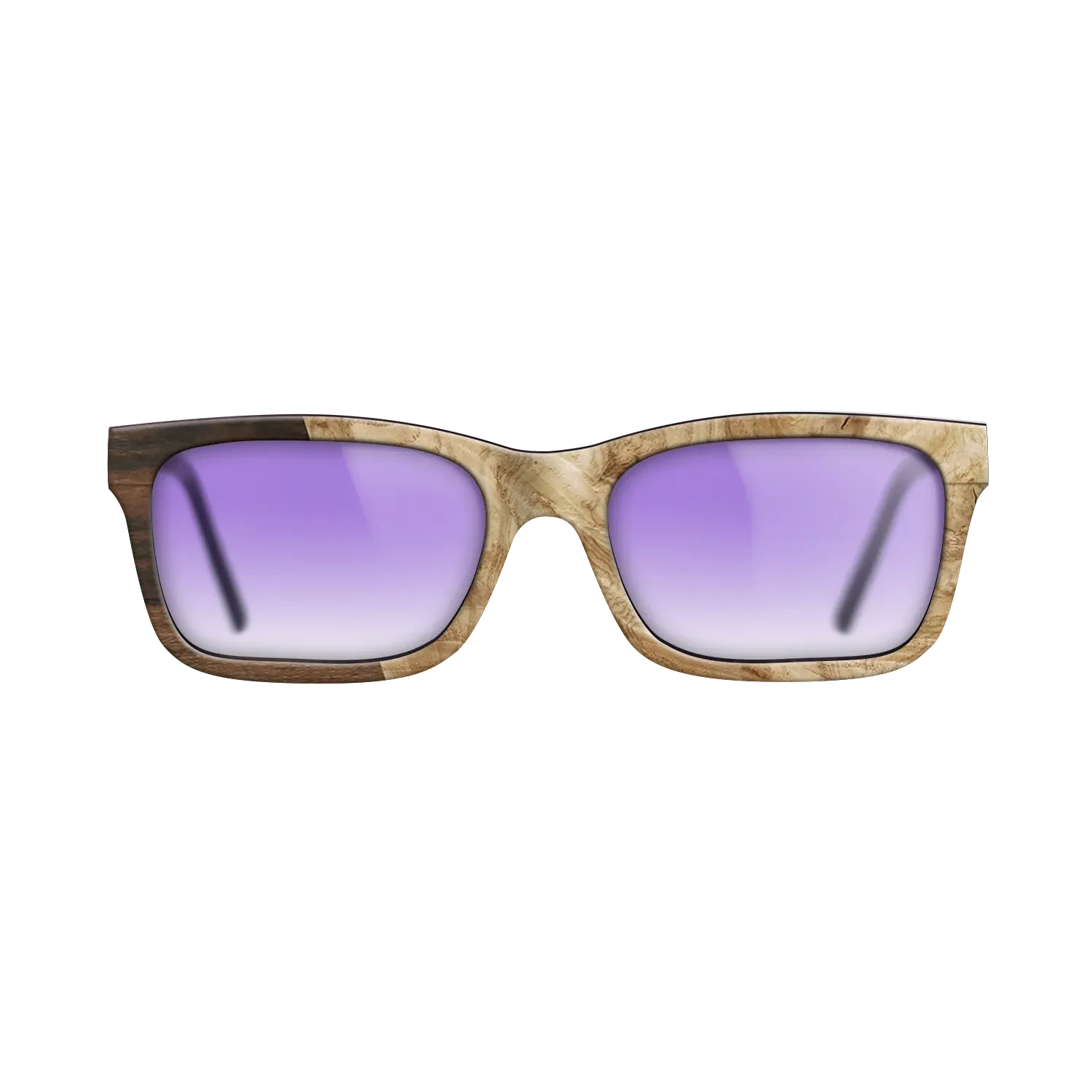 Santos Rosewood Dark,Ziricote Dark Quartered,Olive Burl,Walnut Claro Light: Angle Cut - The Sage - Rectangle - SIRIS wood optic