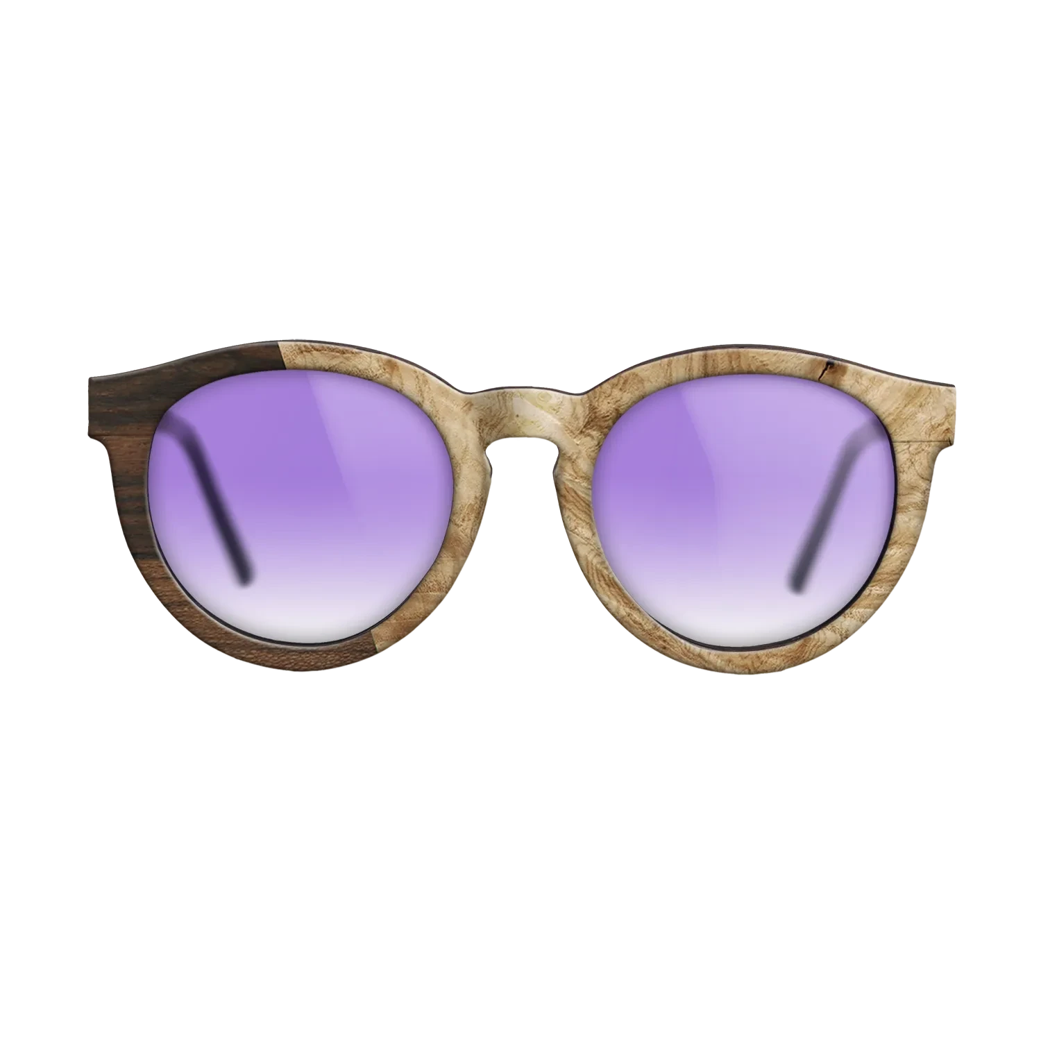 Santos Rosewood Dark,Ziricote Dark Quartered,Olive Burl,Walnut Claro Light: Angle Cut - The Rebel - Round - SIRIS wood optic