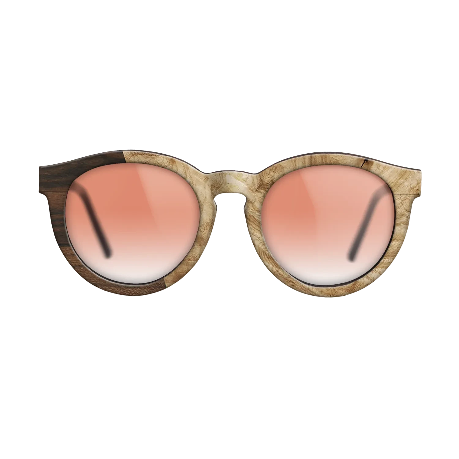 Santos Rosewood Dark,Ziricote Dark Quartered,Olive Burl,Walnut Claro Light: Angle Cut - The Rebel - Round - SIRIS wood optic