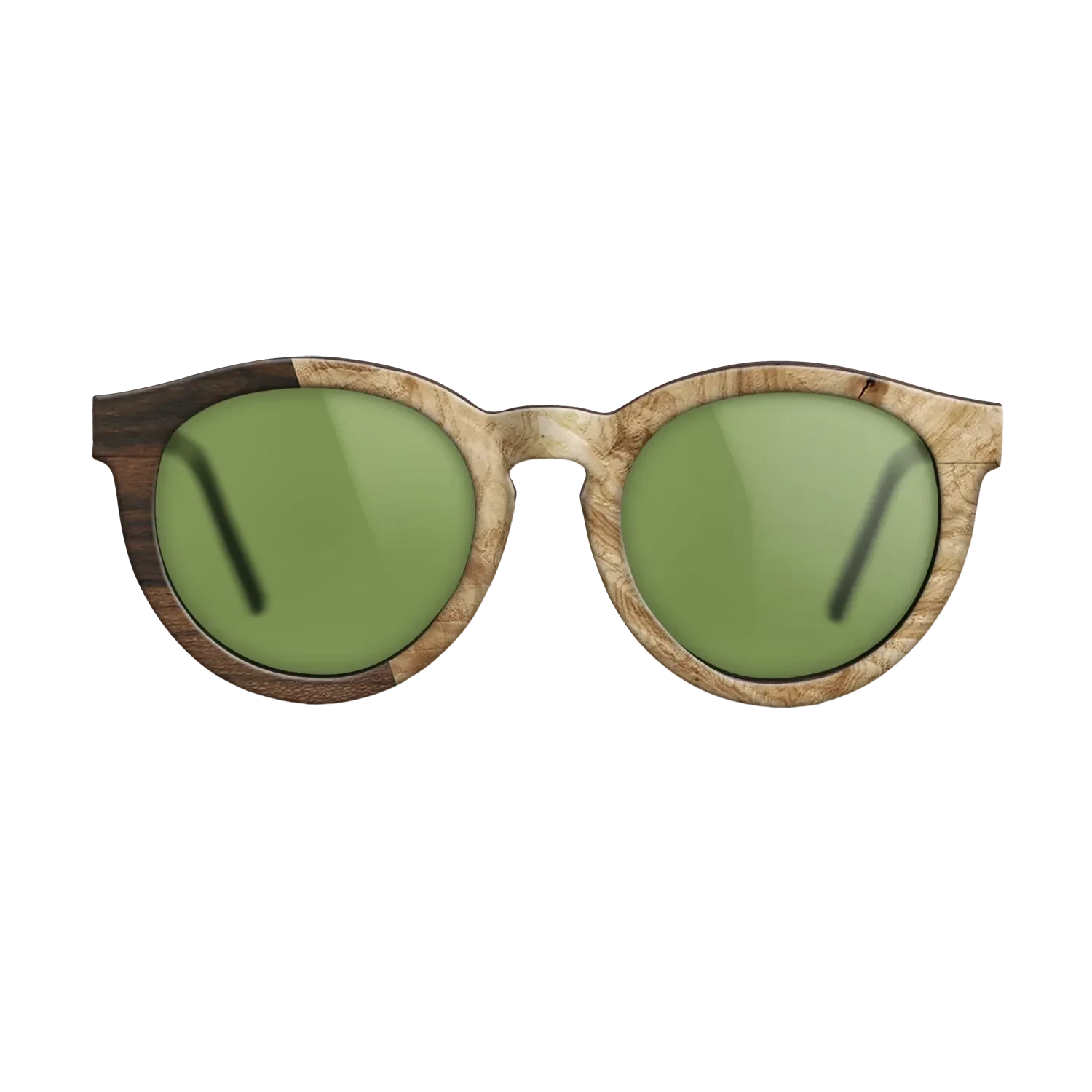 Santos Rosewood Dark,Ziricote Dark Quartered,Olive Burl,Walnut Claro Light: Angle Cut - The Rebel - Round - SIRIS wood optic