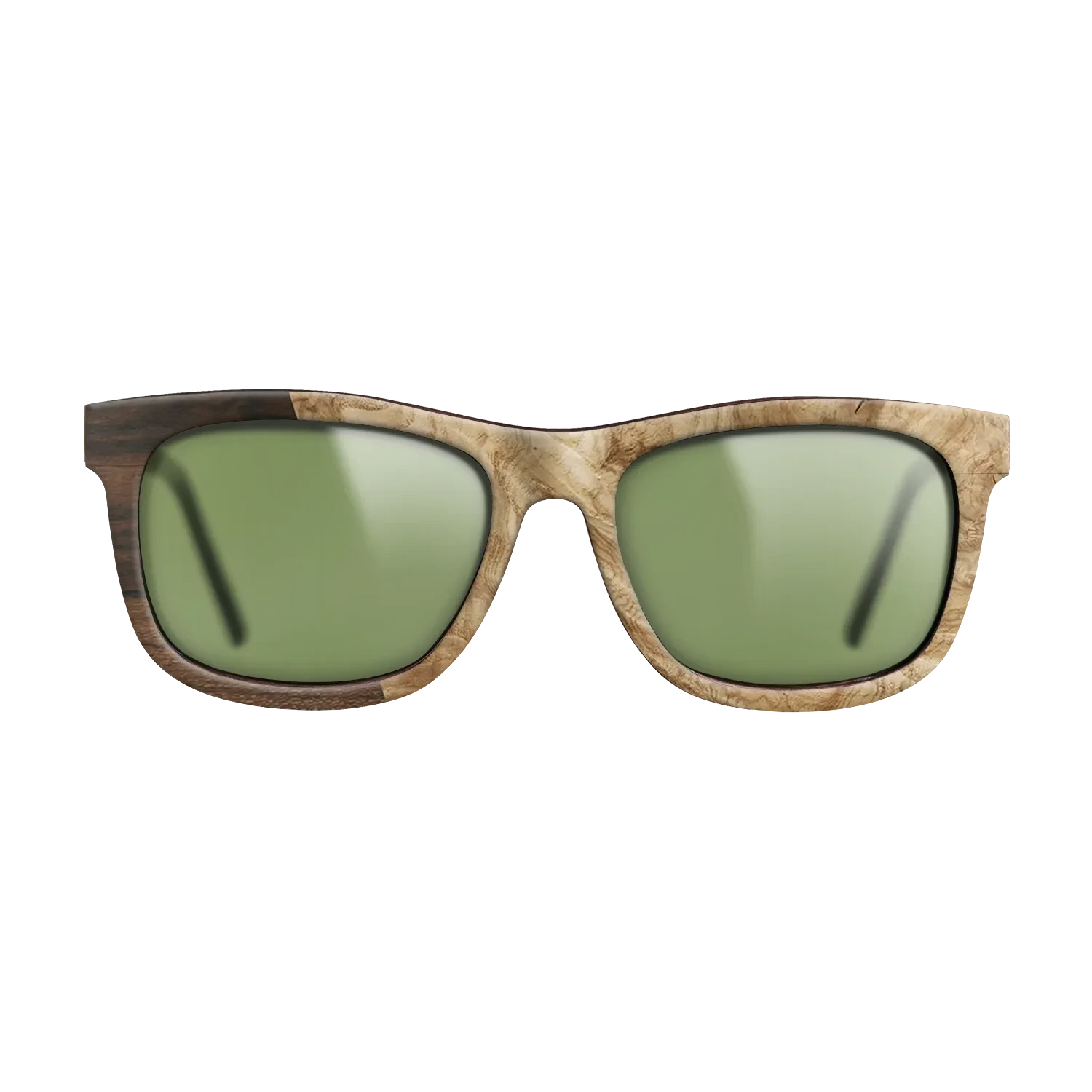 Santos Rosewood Dark,Ziricote Dark Quartered,Olive Burl,Walnut Claro Light: Angle Cut - The Hero - Square - SIRIS wood optic