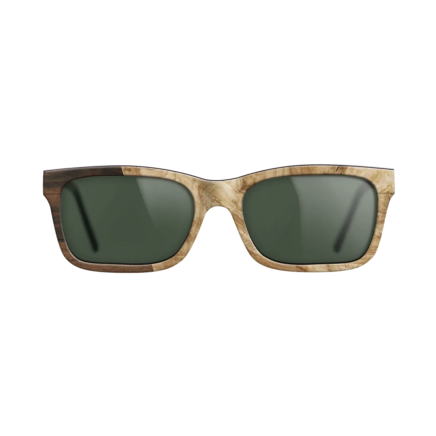 Santos Rosewood Dark,Ziricote Dark Quartered,Olive Burl,Walnut Claro Light: Angle Cut - The Sage - Rectangle - SIRIS wood optic