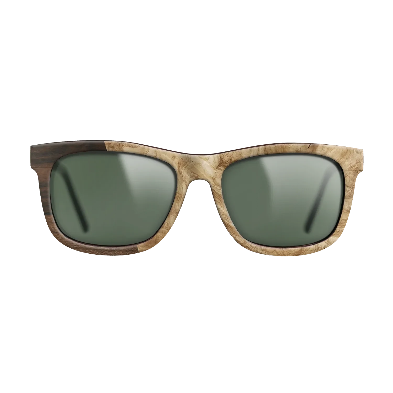 Santos Rosewood Dark,Ziricote Dark Quartered,Olive Burl,Walnut Claro Light: Angle Cut - The Hero - Square - SIRIS wood optic