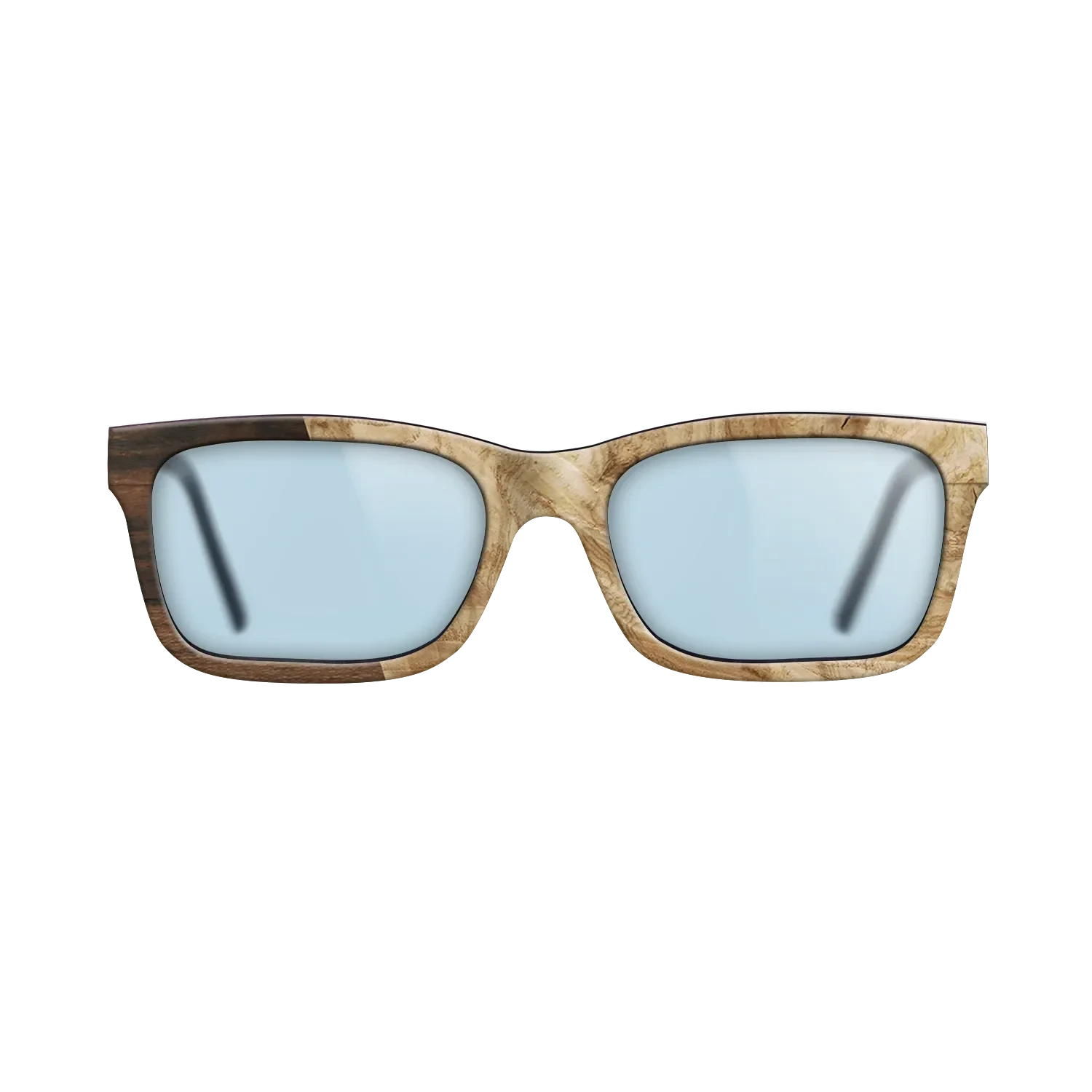 Santos Rosewood Dark,Ziricote Dark Quartered,Olive Burl,Walnut Claro Light: Angle Cut - The Sage - Rectangle - SIRIS wood optic