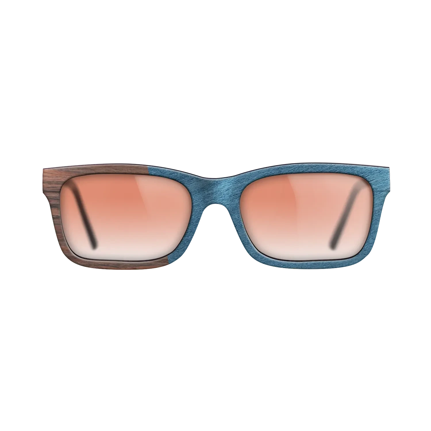 Olive Burl,Rosewood Reconstituted,Poplar Dyed: Blue Denim,Ziricote Dark Quartered: Angle Cut - The Sage - Rectangle - SIRIS wood optic