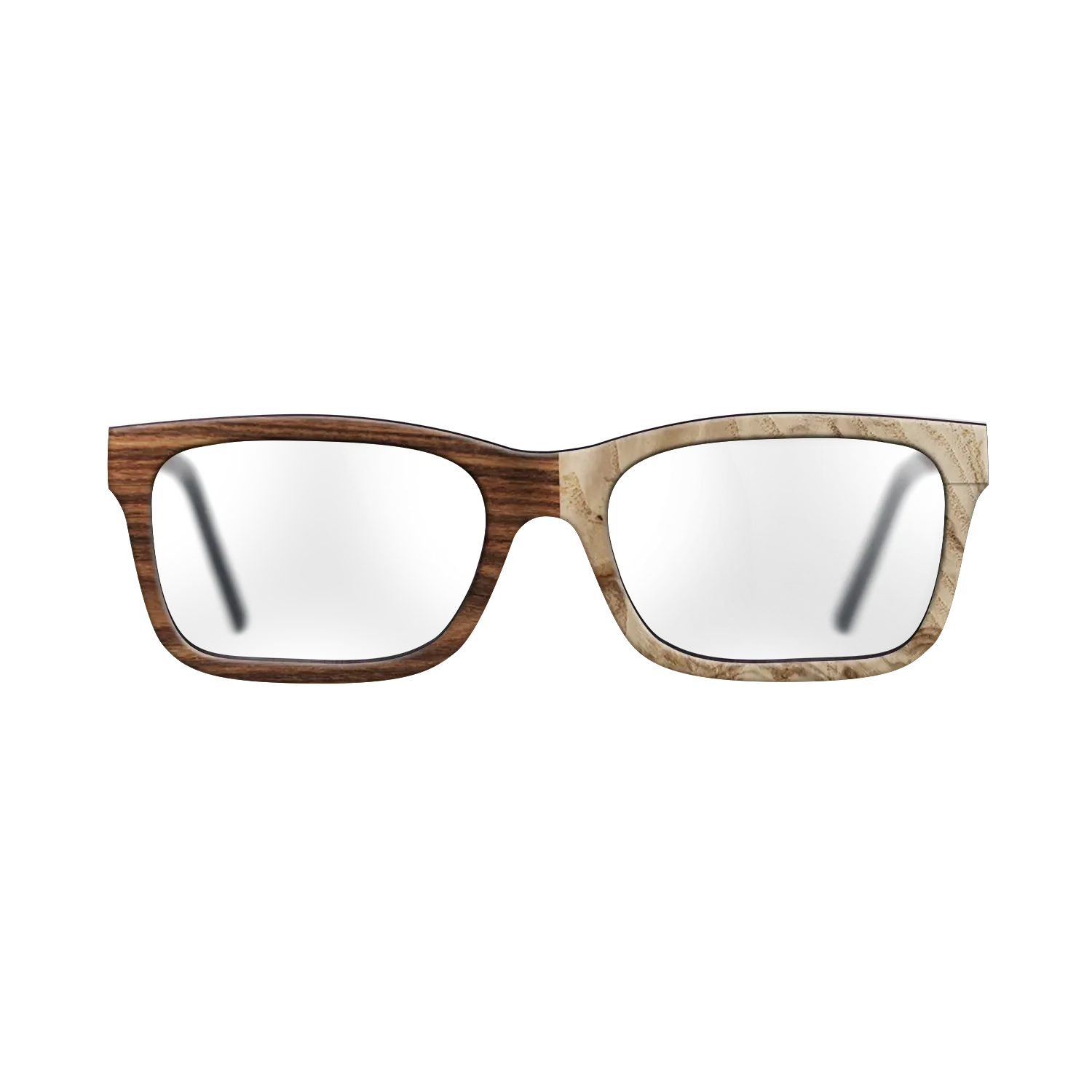 Santos Rosewood Dark,Olive Burl: Dicut - The Sage - Rectangle - SIRIS wood optic