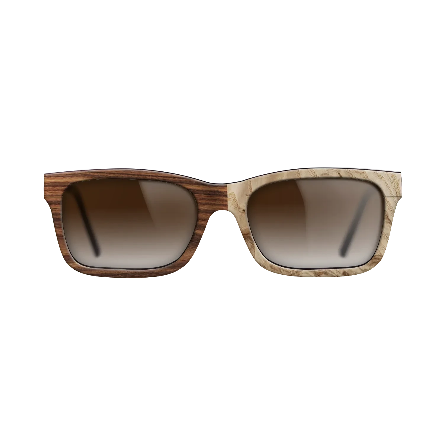 Santos Rosewood Dark,Olive Burl: Dicut - The Sage - Rectangle - SIRIS wood optic