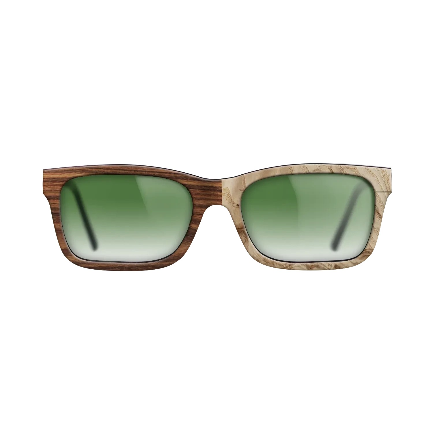 Santos Rosewood Dark,Olive Burl: Dicut - The Sage - Rectangle - SIRIS wood optic
