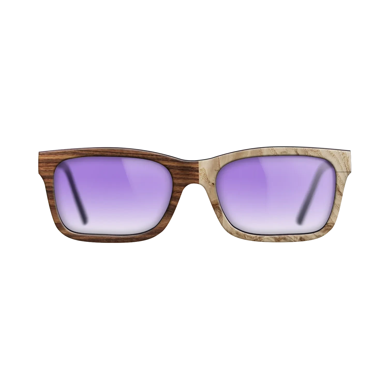 Santos Rosewood Dark,Olive Burl: Dicut - The Sage - Rectangle - SIRIS wood optic