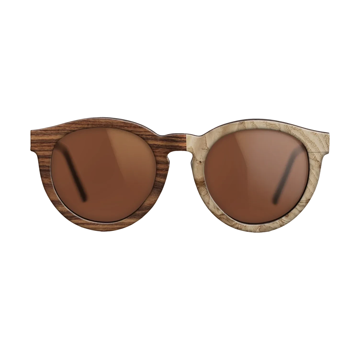 Santos Rosewood Dark,Olive Burl: Dicut - The Rebel - Round - SIRIS wood optic