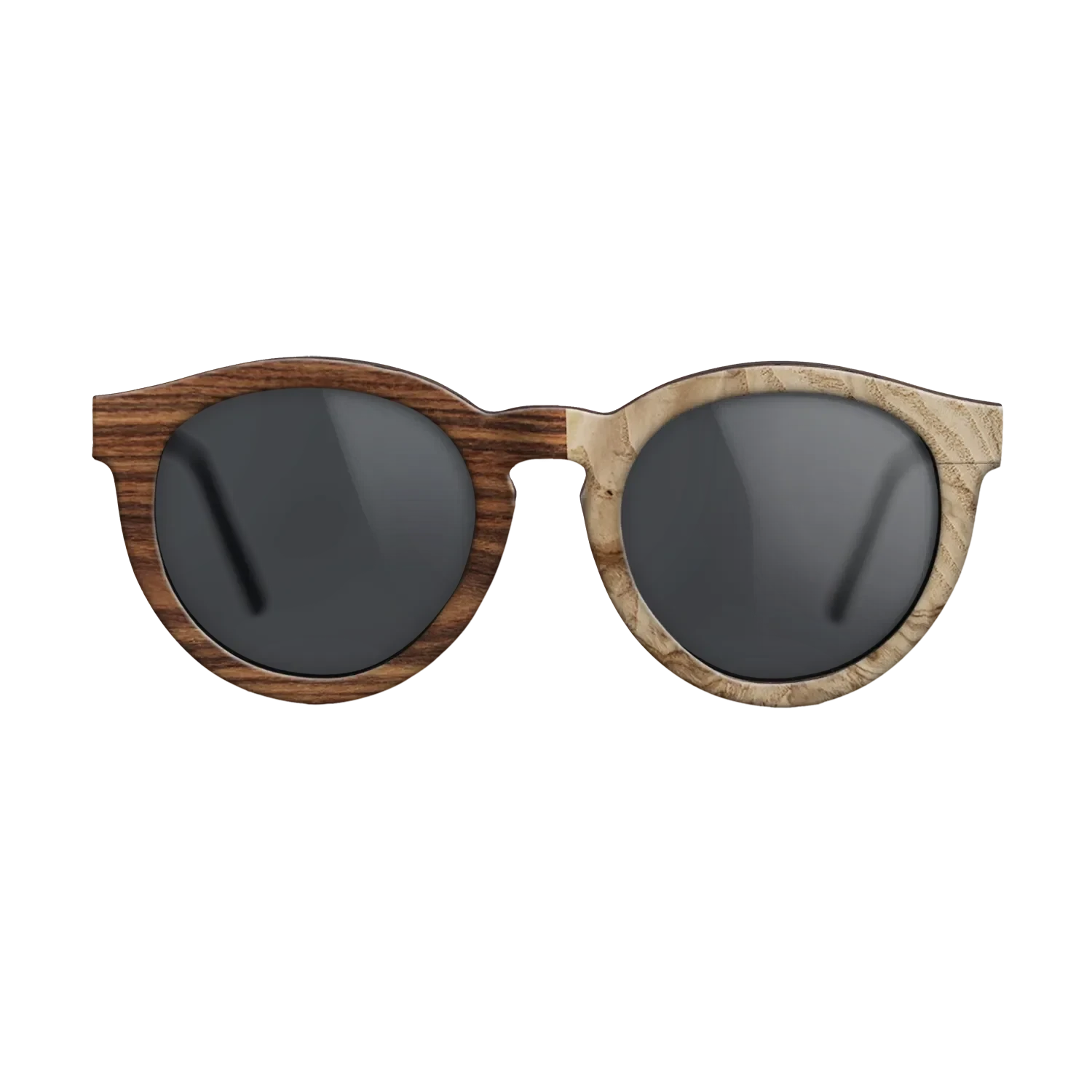 Santos Rosewood Dark,Olive Burl: Dicut - The Rebel - Round - SIRIS wood optic