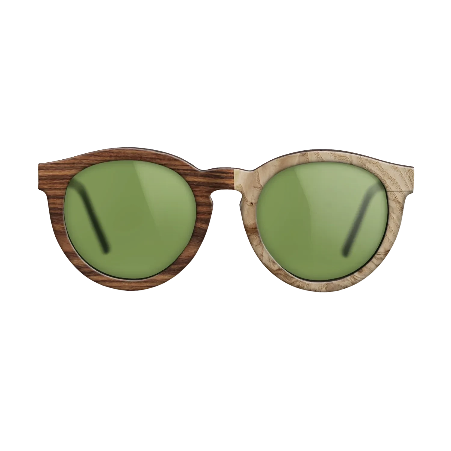 Santos Rosewood Dark,Olive Burl: Dicut - The Rebel - Round - SIRIS wood optic