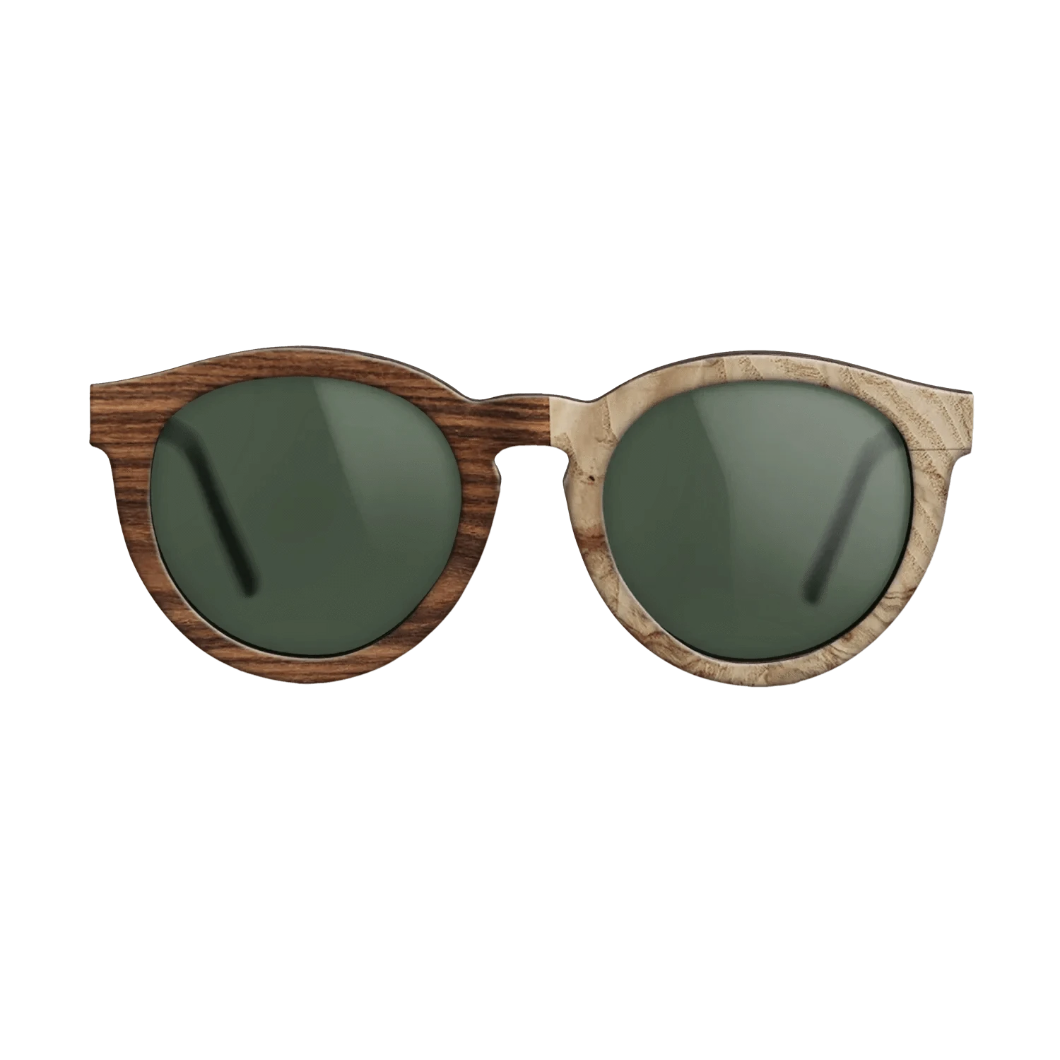 Santos Rosewood Dark,Olive Burl: Dicut - The Rebel - Round - SIRIS wood optic