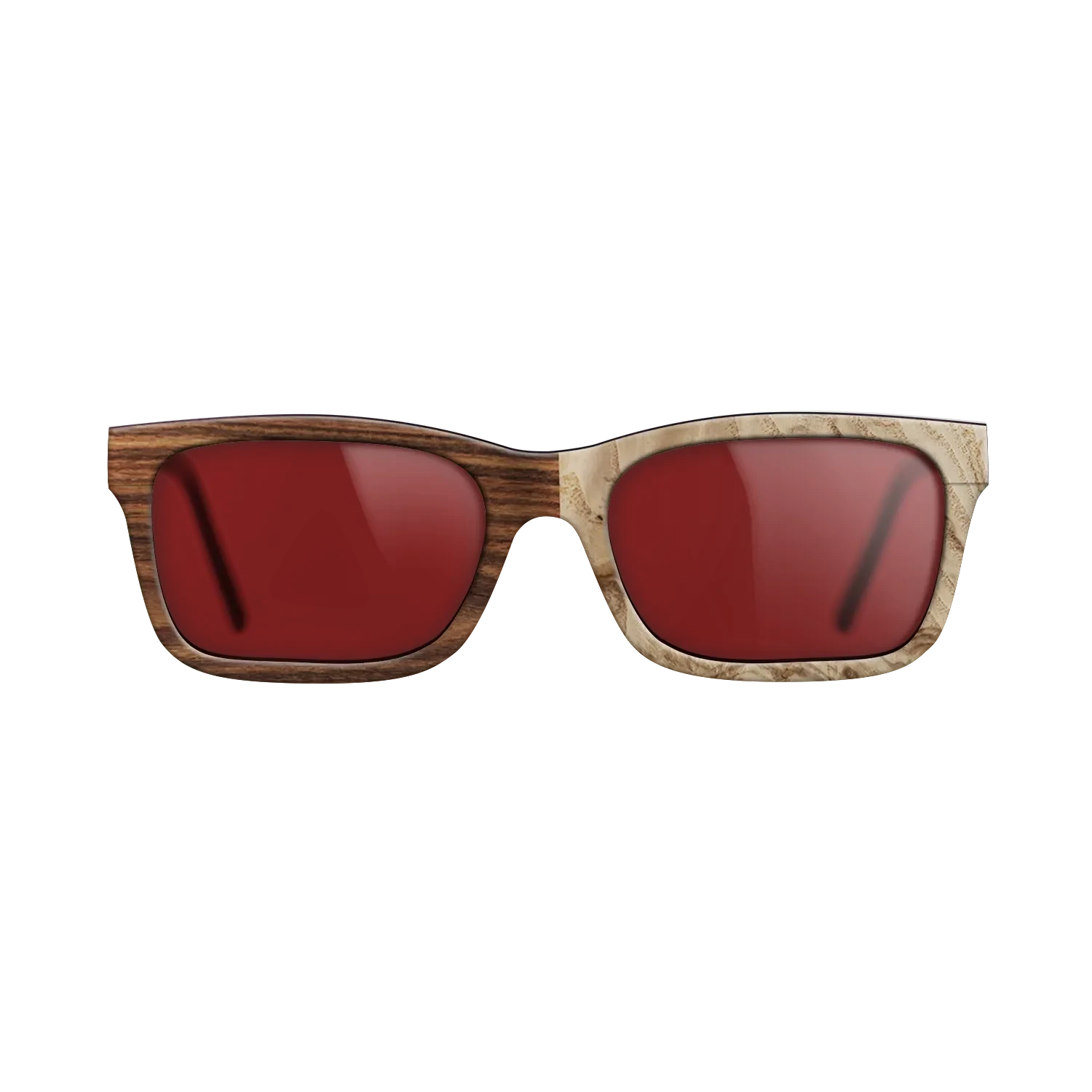 Santos Rosewood Dark,Olive Burl: Dicut - The Sage - Rectangle - SIRIS wood optic