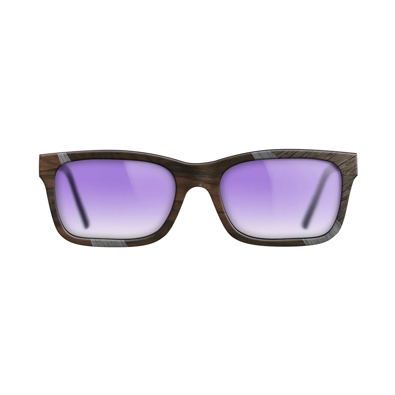 Rosewood Reconstituted,Poplar Dyed: Grey,Fumed Oak,Ziricote Dark Quartered: Fractal - The Sage - Rectangle - SIRIS wood optic