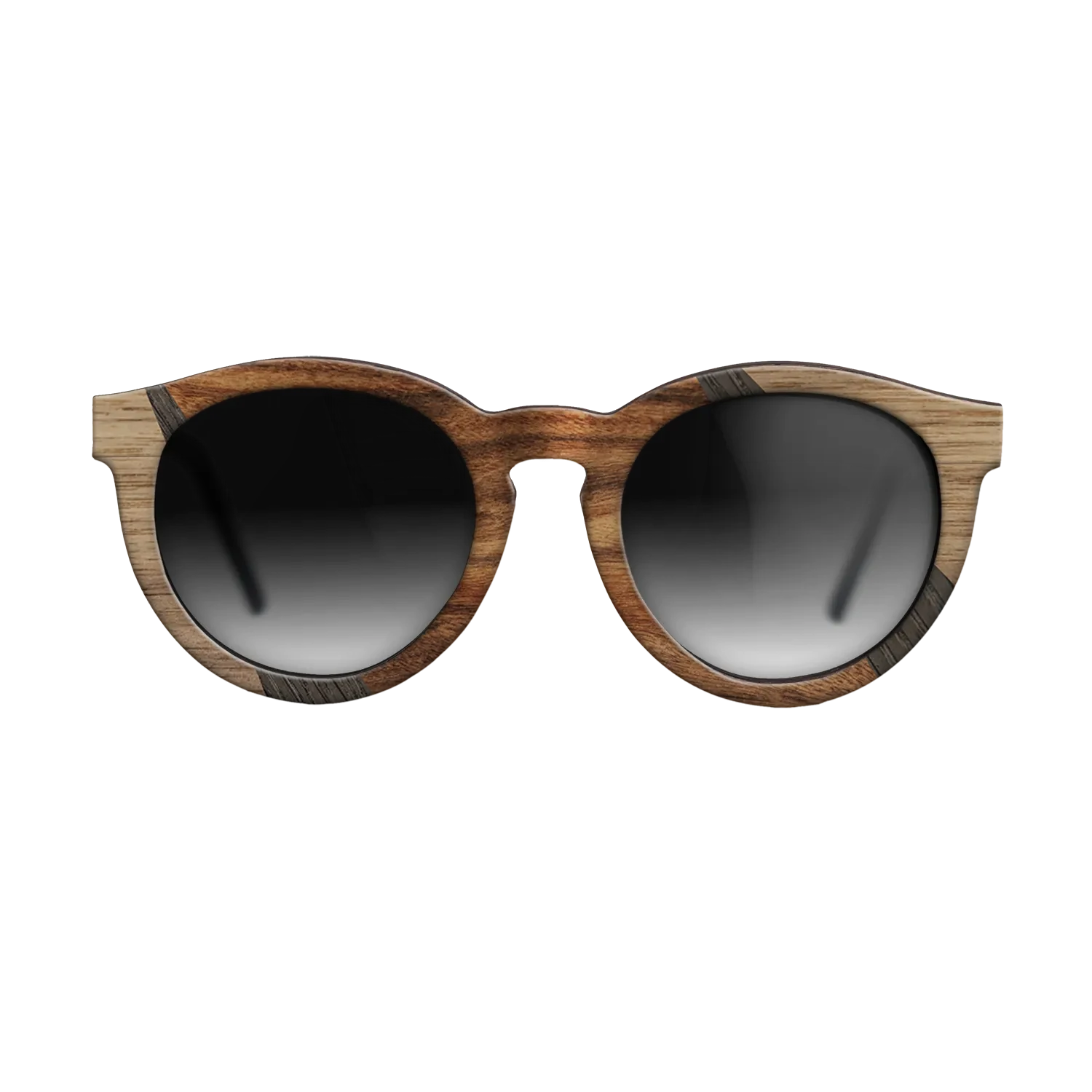 Santos Rosewood Dark,Ziricote Dark Quartered,Walnut Claro Light,Walnut: Straight Grain,Fumed Oak: Fractal - The Rebel - Round - SIRIS wood optic