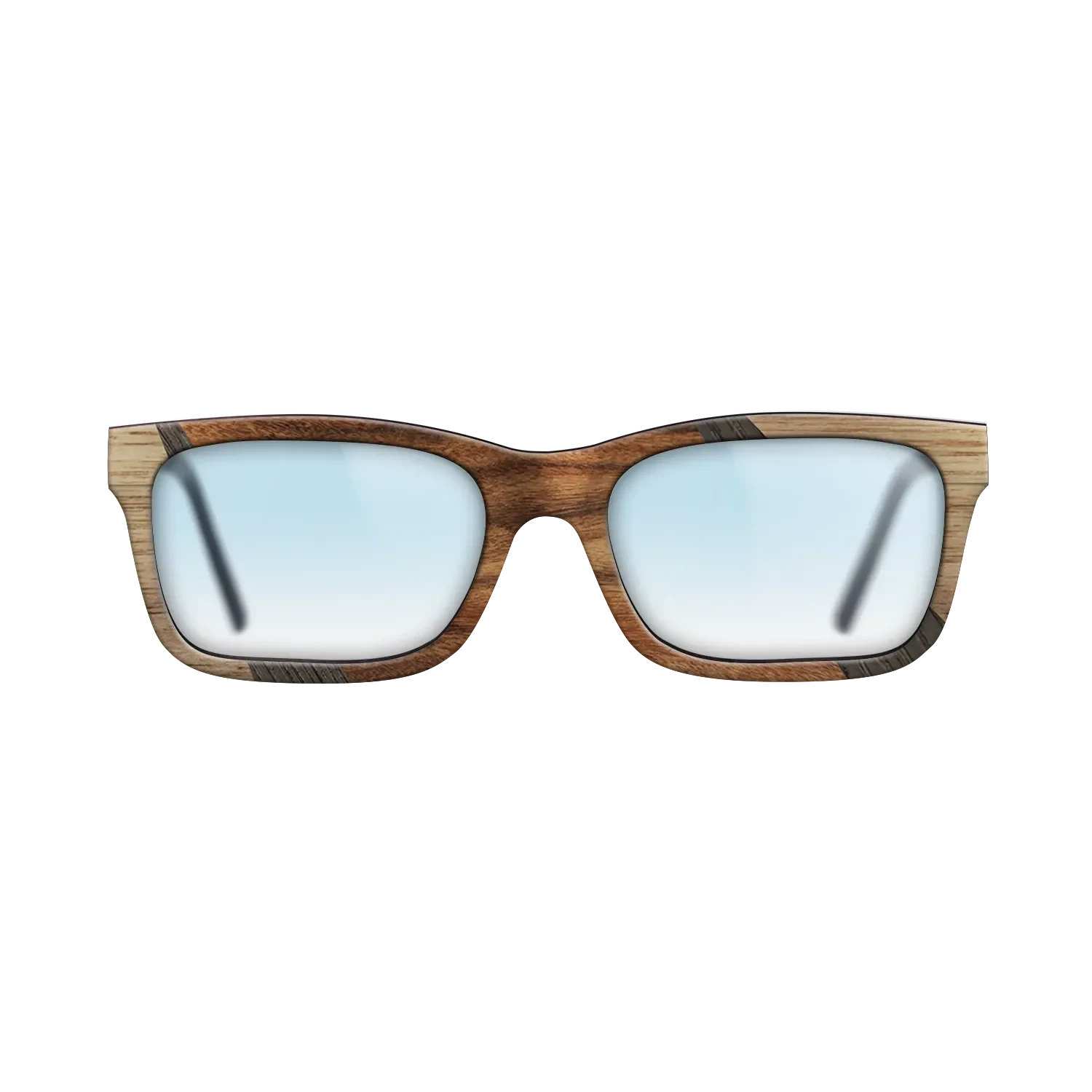 Santos Rosewood Dark,Ziricote Dark Quartered,Walnut Claro Light,Walnut: Straight Grain,Fumed Oak: Fractal - The Sage - Rectangle - SIRIS wood optic