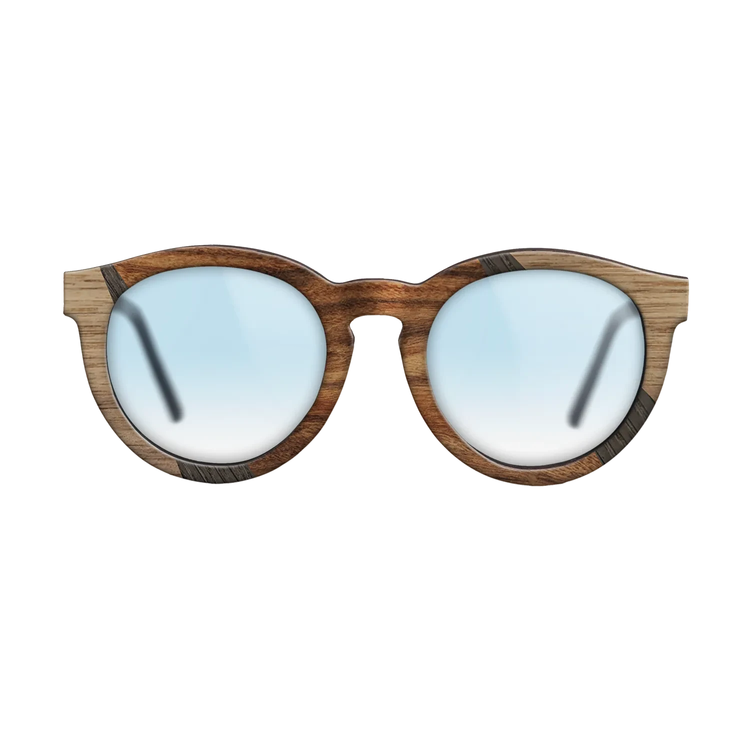 Santos Rosewood Dark,Ziricote Dark Quartered,Walnut Claro Light,Walnut: Straight Grain,Fumed Oak: Fractal - The Rebel - Round - SIRIS wood optic